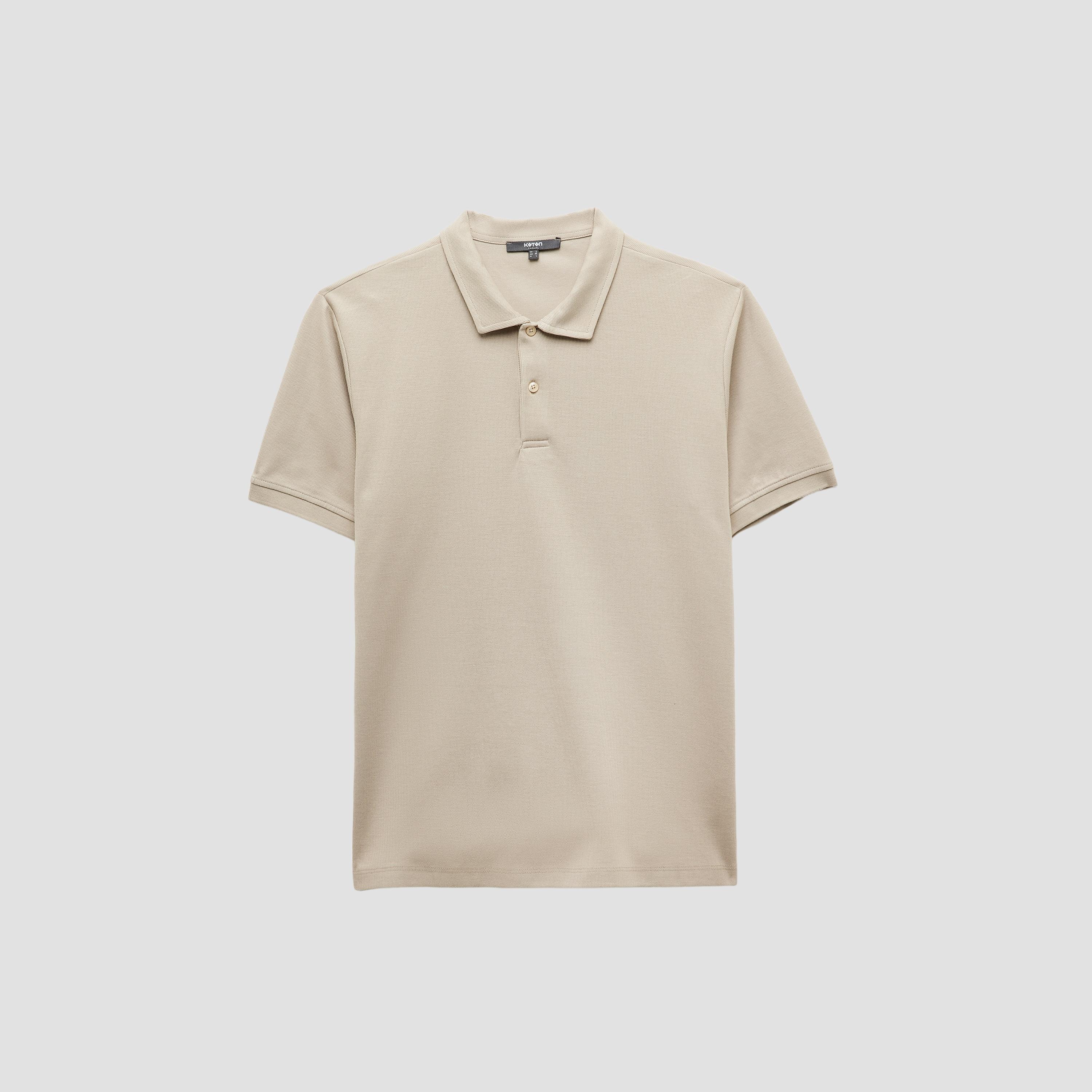 KOTON Plain Collared Short Sleeves Men's Polo T-Shirt-men-clothing-tshirtsandpolos-polos-image-3