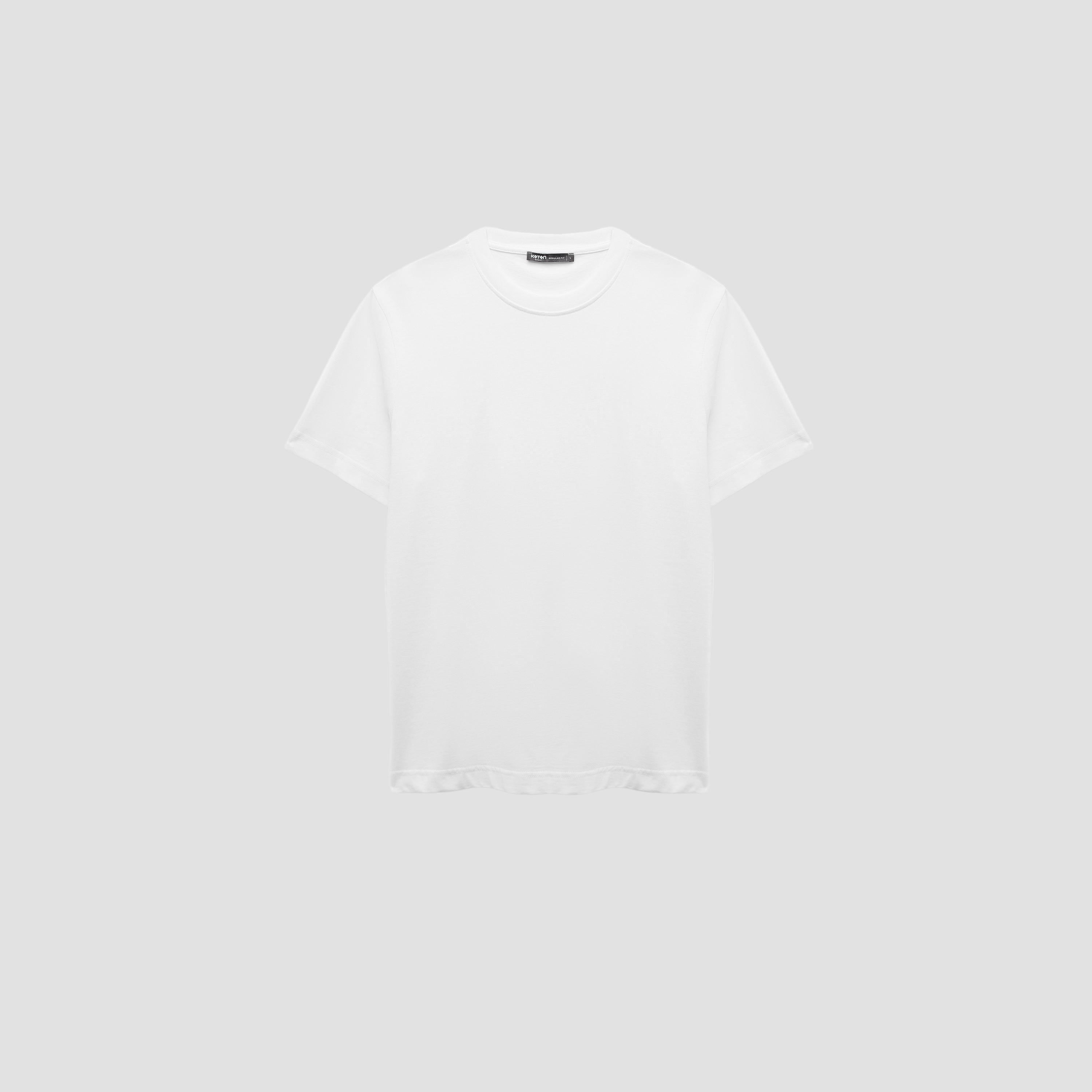 KOTON Plain Crew Neck Short Sleeves Men's T-Shirt-men-clothing-tshirtsandpolos-tshirts-image-3