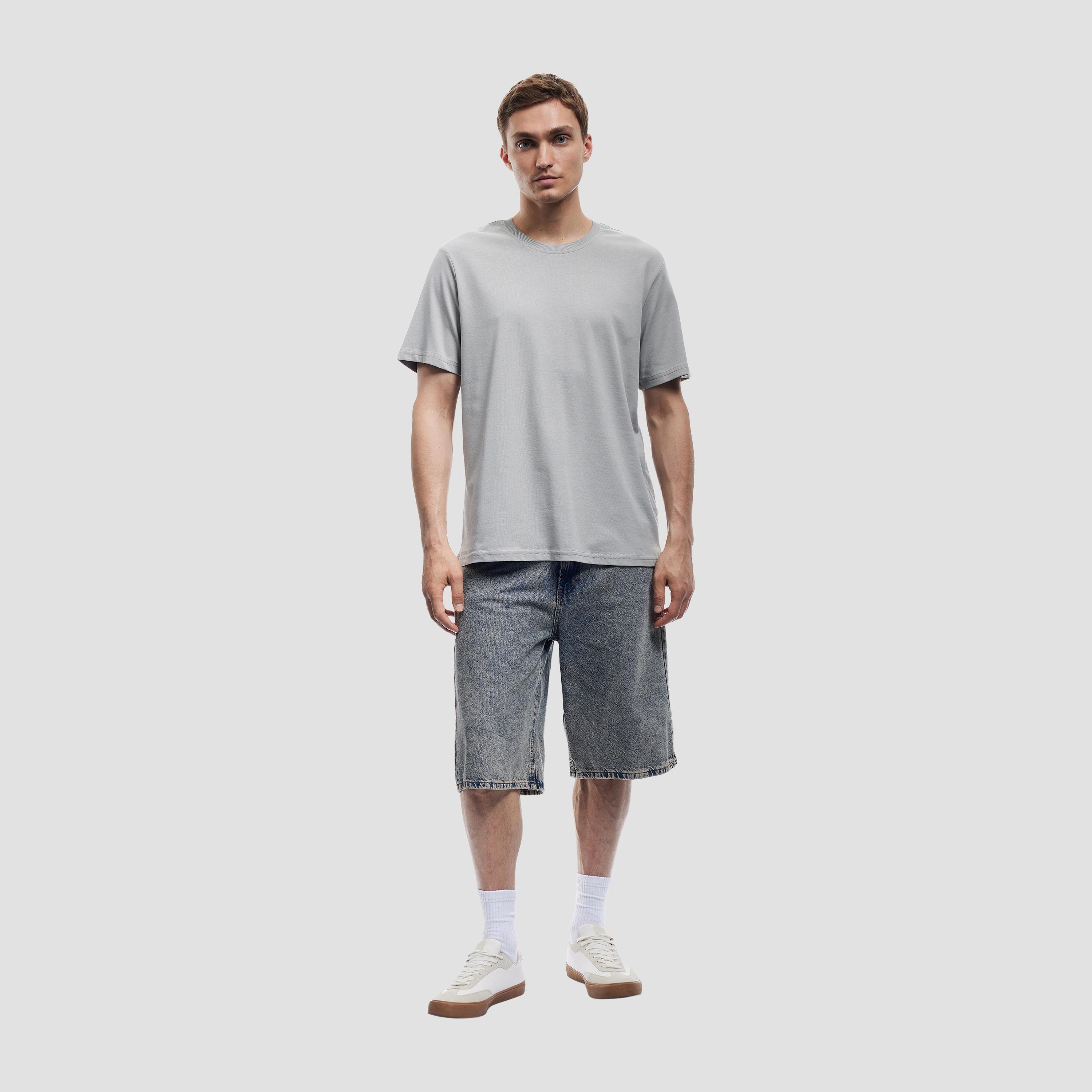 KOTON Plain Crew Neck Short Sleeves Men's T-Shirt-men-clothing-tshirtsandpolos-tshirts-image-2