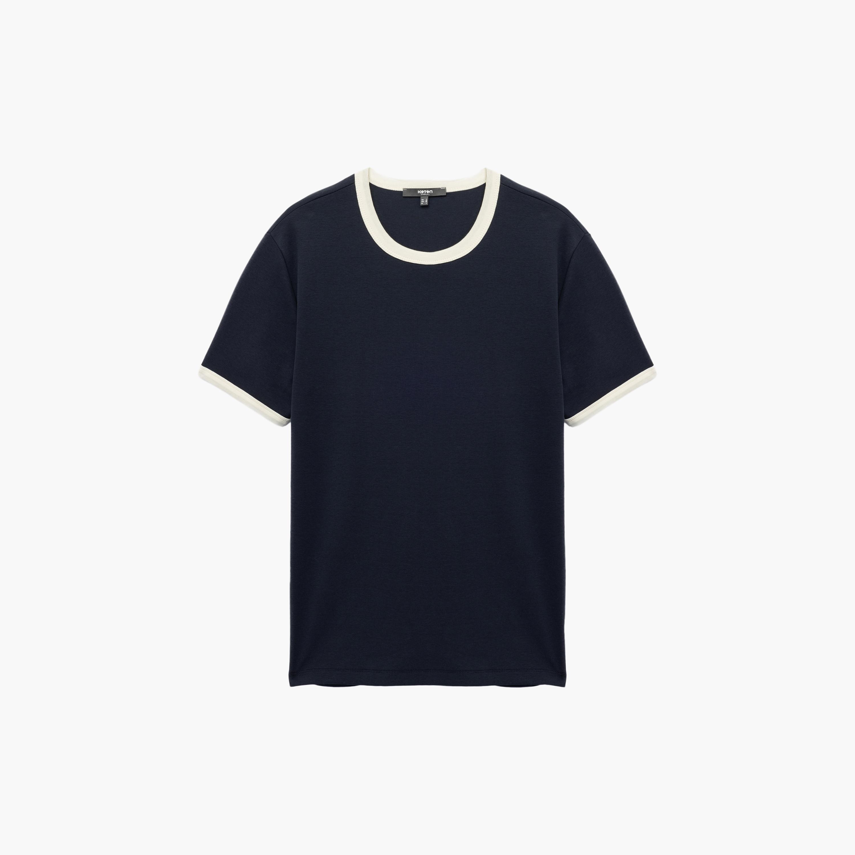KOTON Plain Crew Neck Short Sleeves Men's T-Shirt-men-clothing-tshirtsandpolos-tshirts-image-3
