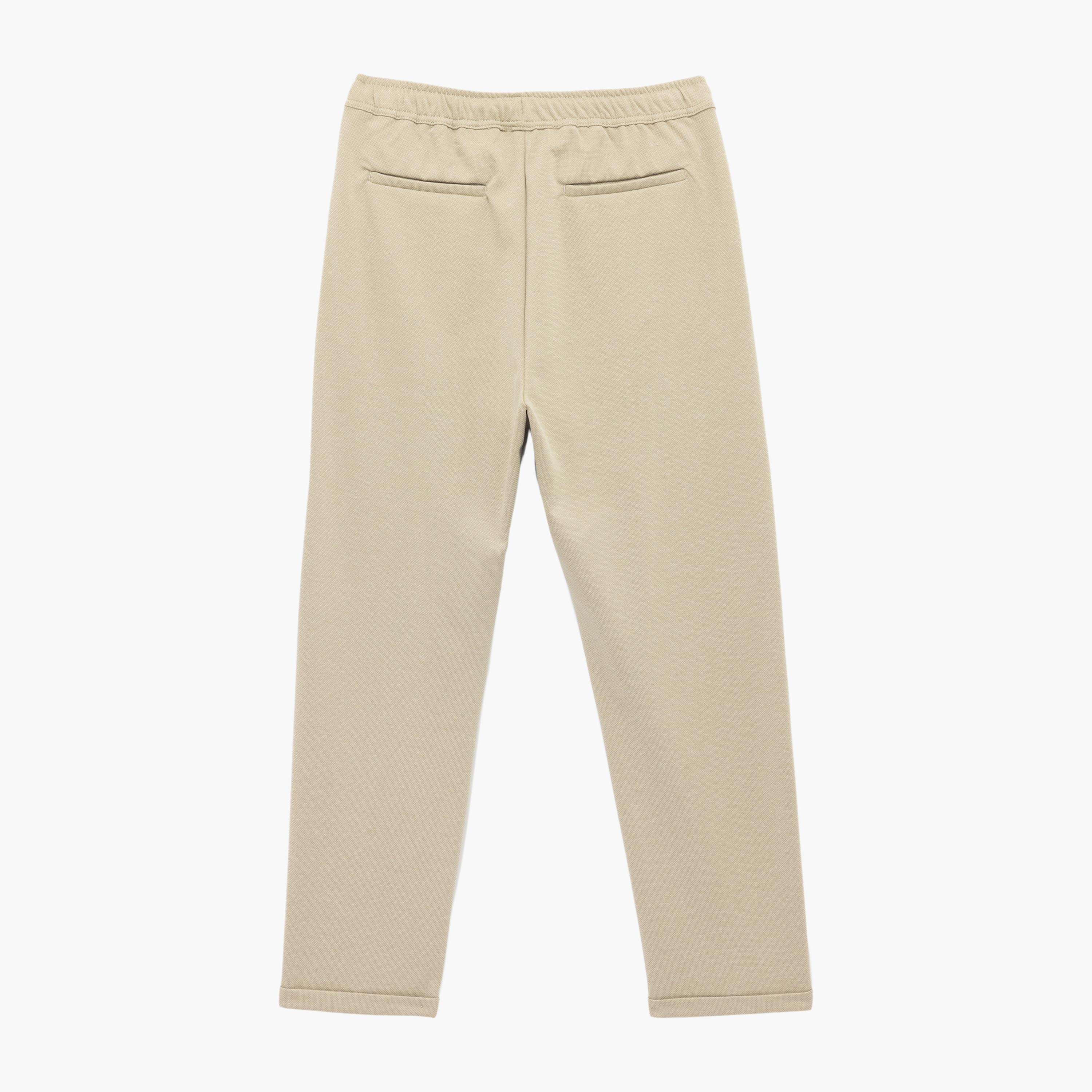 KOTON Straight Fit Mid-Rise Drawstring Waist Men's Track Pants-men-clothing-bottoms-trousersandchinos-trousers-image-4