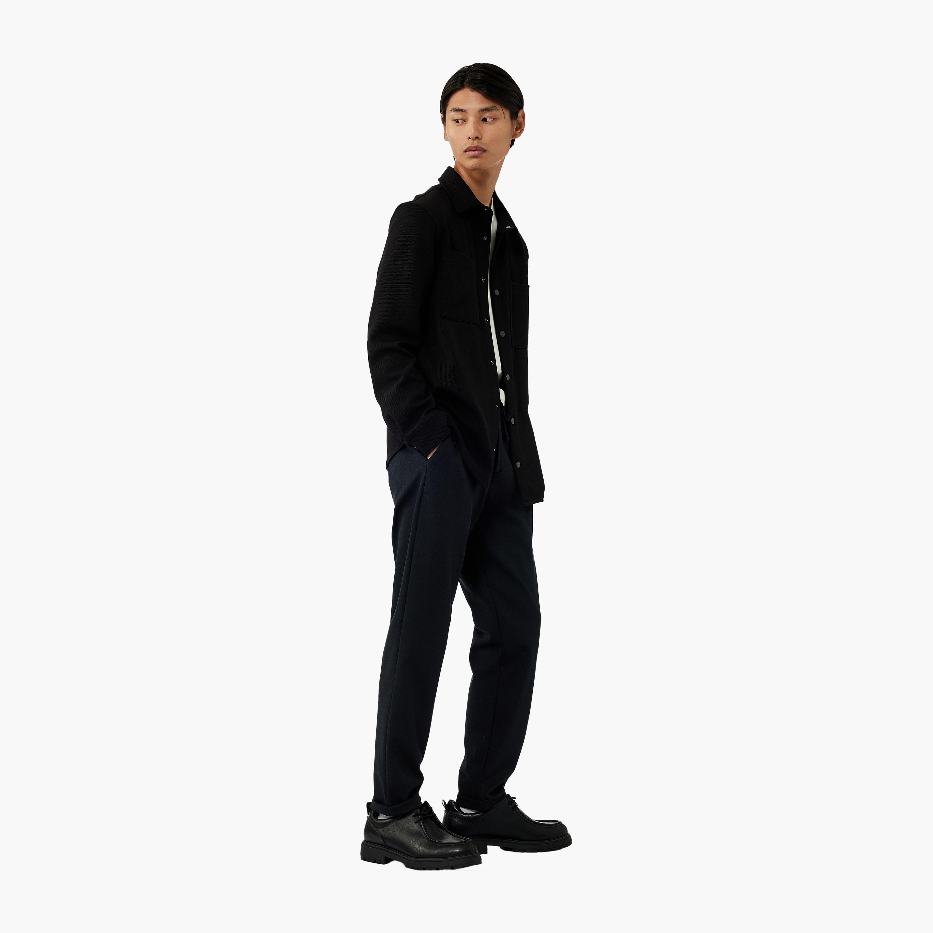KOTON Slim Fit Mid-Rise Drawstring Waist Men's Track Pants-men-clothing-bottoms-trousersandchinos-trousers-image-2