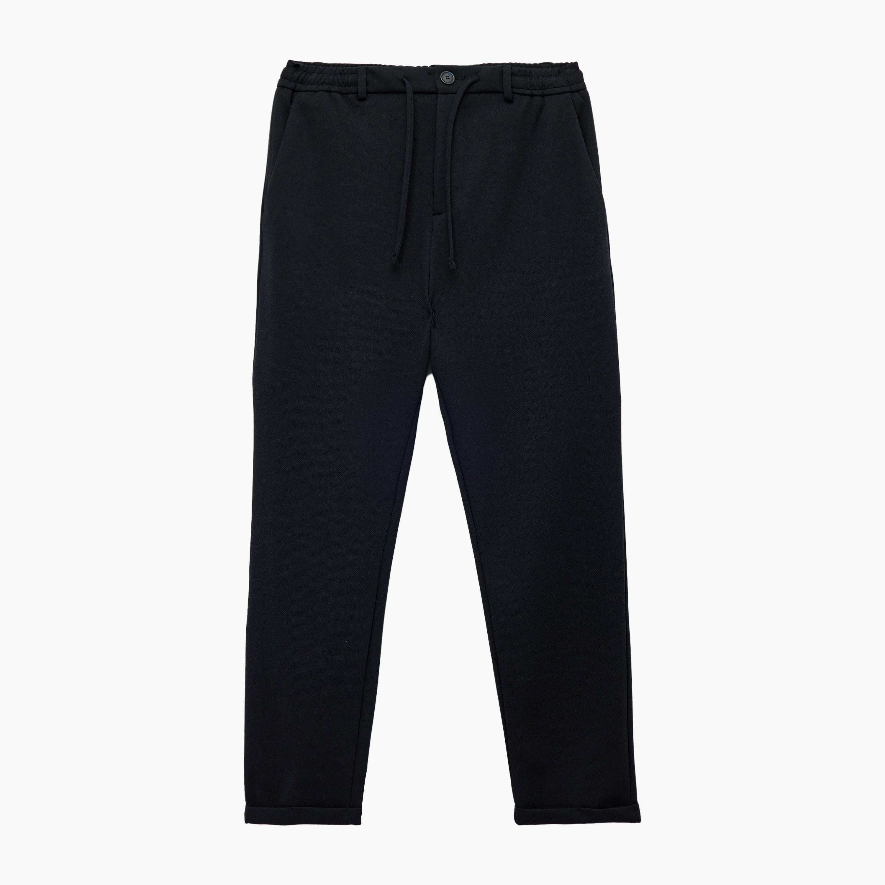 KOTON Slim Fit Mid-Rise Drawstring Waist Men's Track Pants-men-clothing-bottoms-trousersandchinos-trousers-image-3