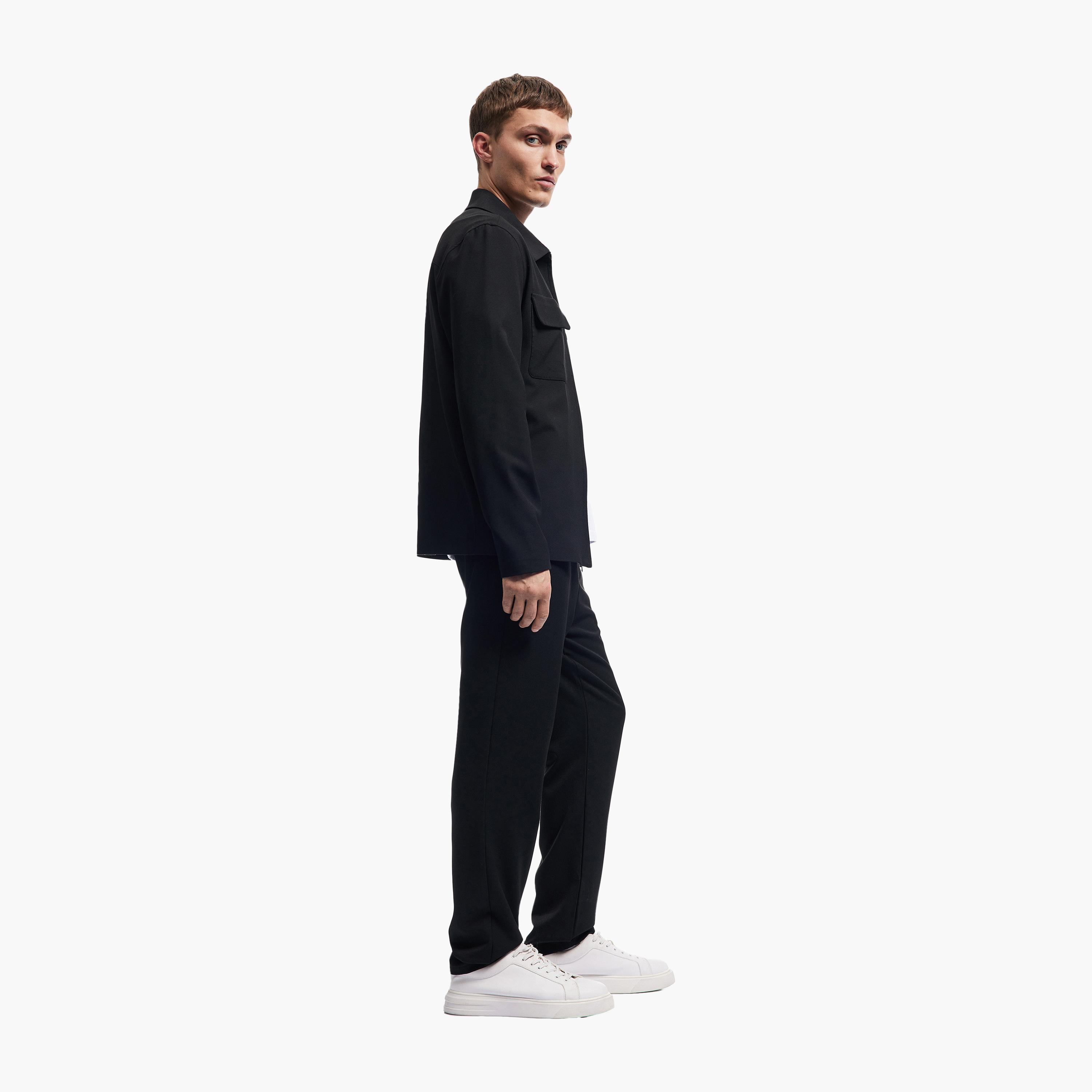 KOTON Slim Fit Mid-Rise Drawstring Waist Men's Track Pants-men-clothing-bottoms-trousersandchinos-trousers-image-2
