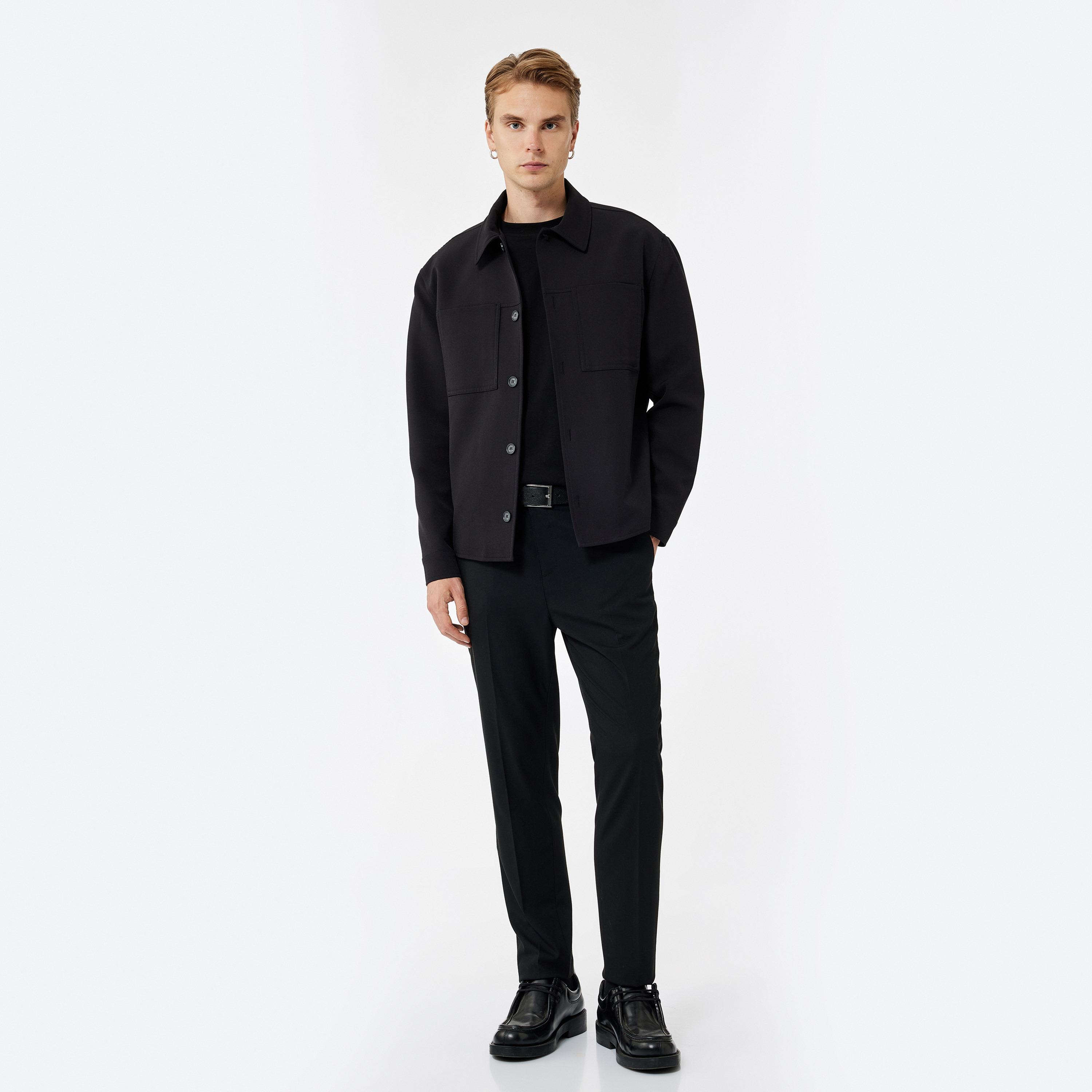 بنطلون رجالي ضيق بسحاب وخصر متوسط من كوتون-men-clothing-bottoms-trousersandchinos-trousers-image-2