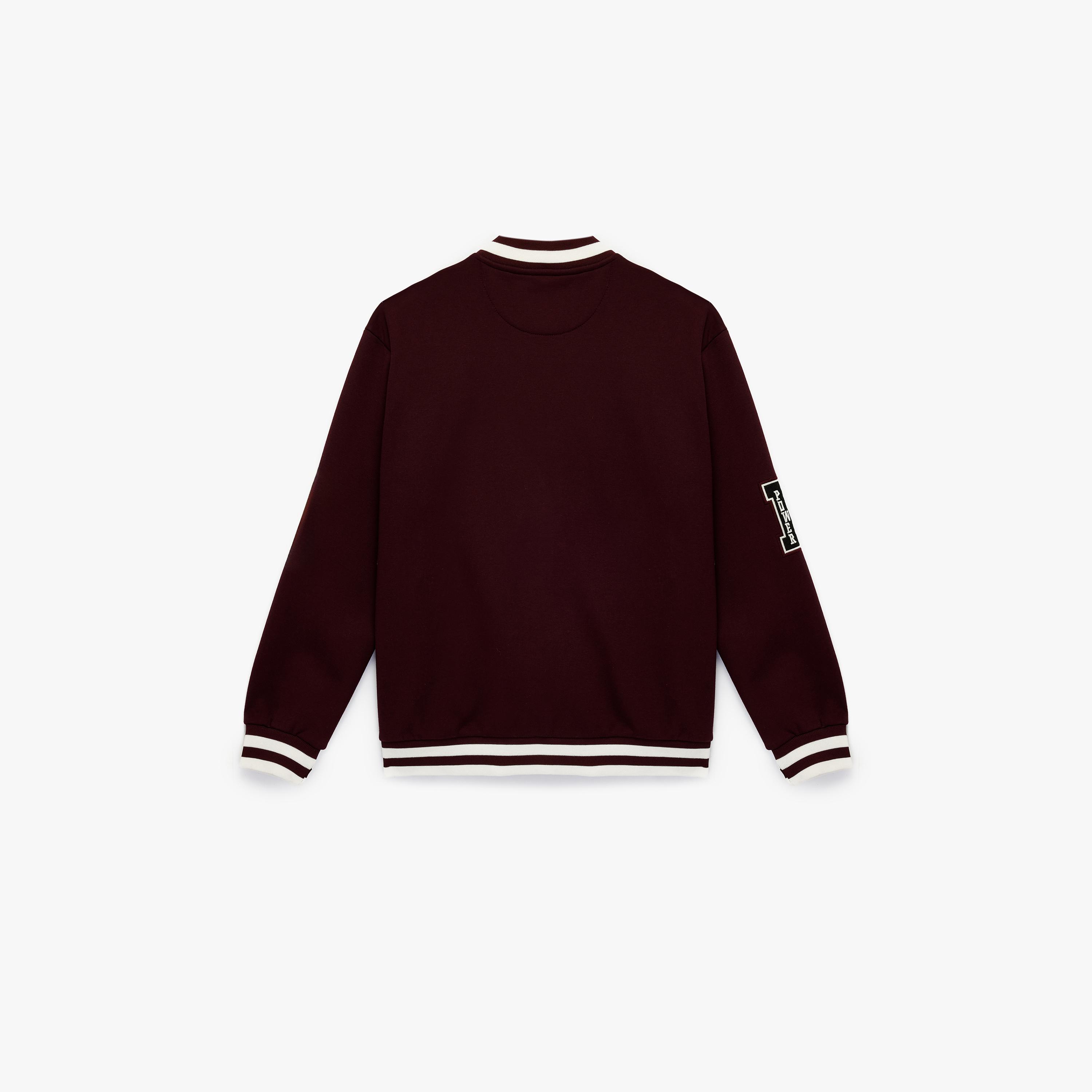 KOTON Text-Embroidered Collared Long Sleeves Men's Jacket-men-clothing-jacketsandblazers-jackets-image-5