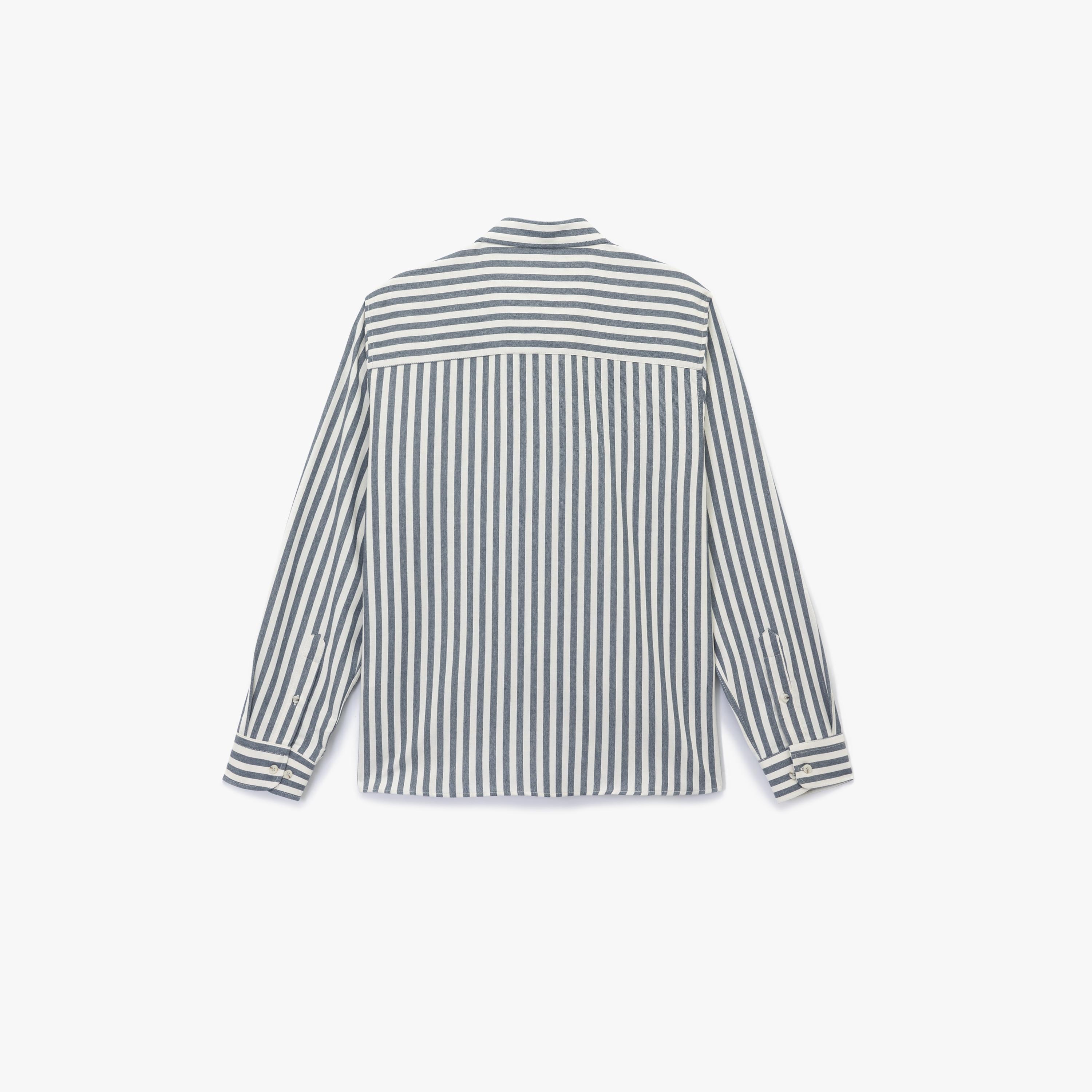 KOTON Regular Fit Striped Spread Collar Long Sleeves Men's Shirt-men-clothing-shirts-image-4