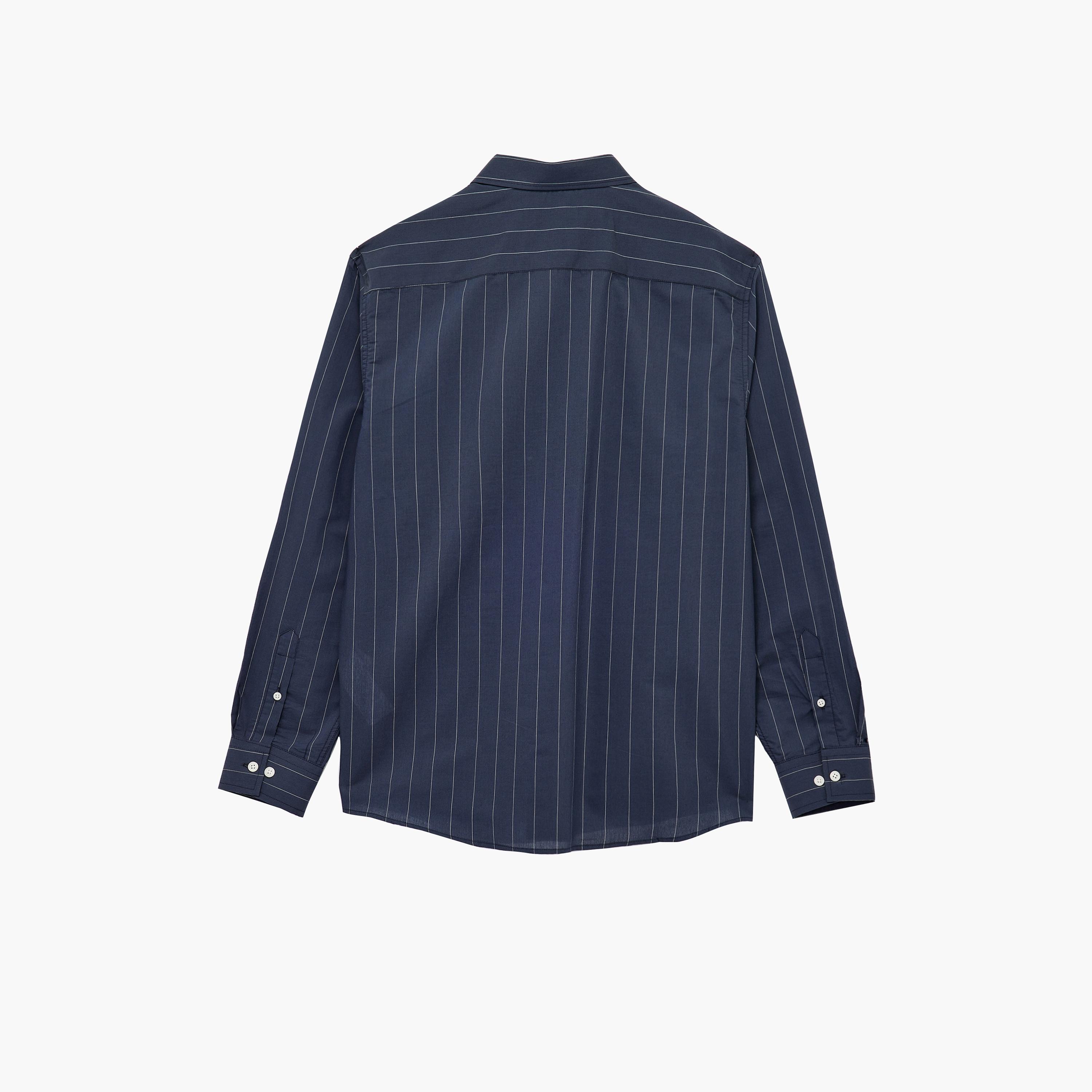 قميص رجالي مخطط بقصة عادية وياقة مفرودة وأكمام طويلة من كوتون-men-clothing-shirts-image-7