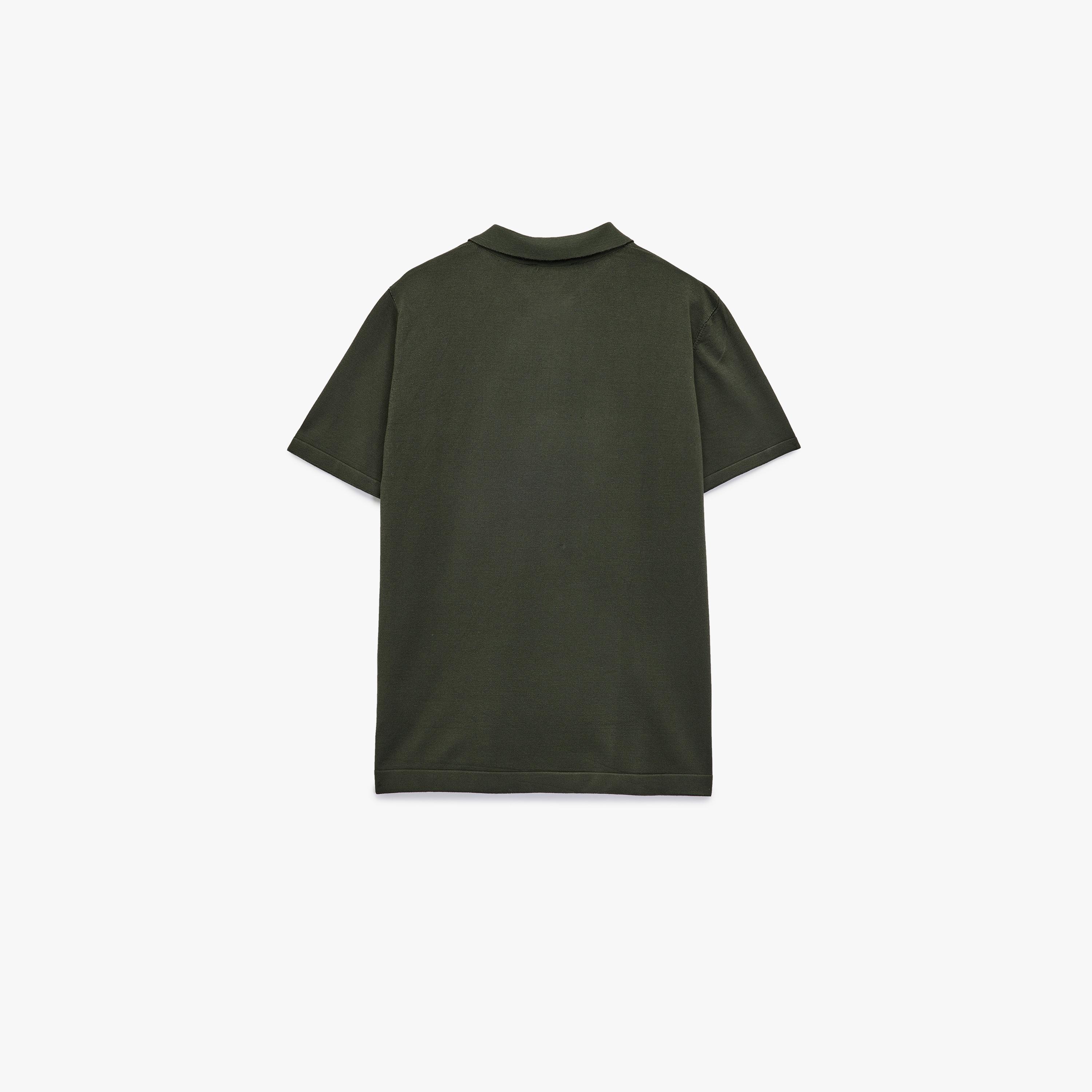 KOTON Plain Collared Short Sleeves Men's Knit T-Shirt-men-clothing-tshirtsandpolos-polos-image-4