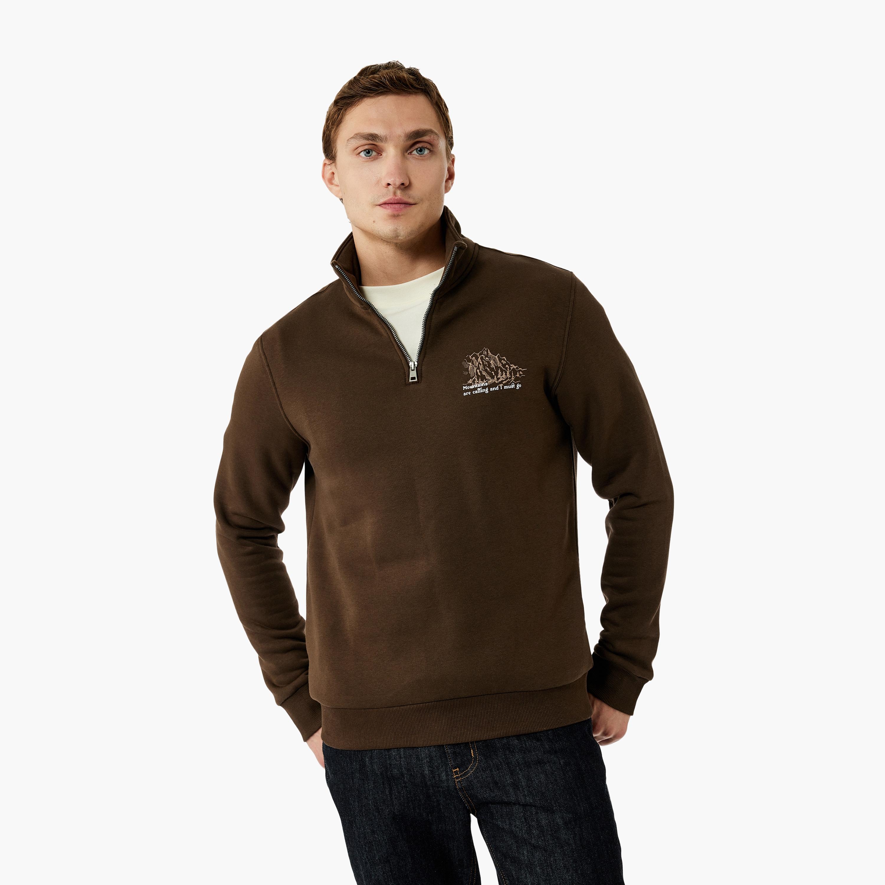 KOTON Plain Hooded Neck Long Sleeves Men's Sweatshirt-men-winterwear-hoodiesandsweatshirts-image-1