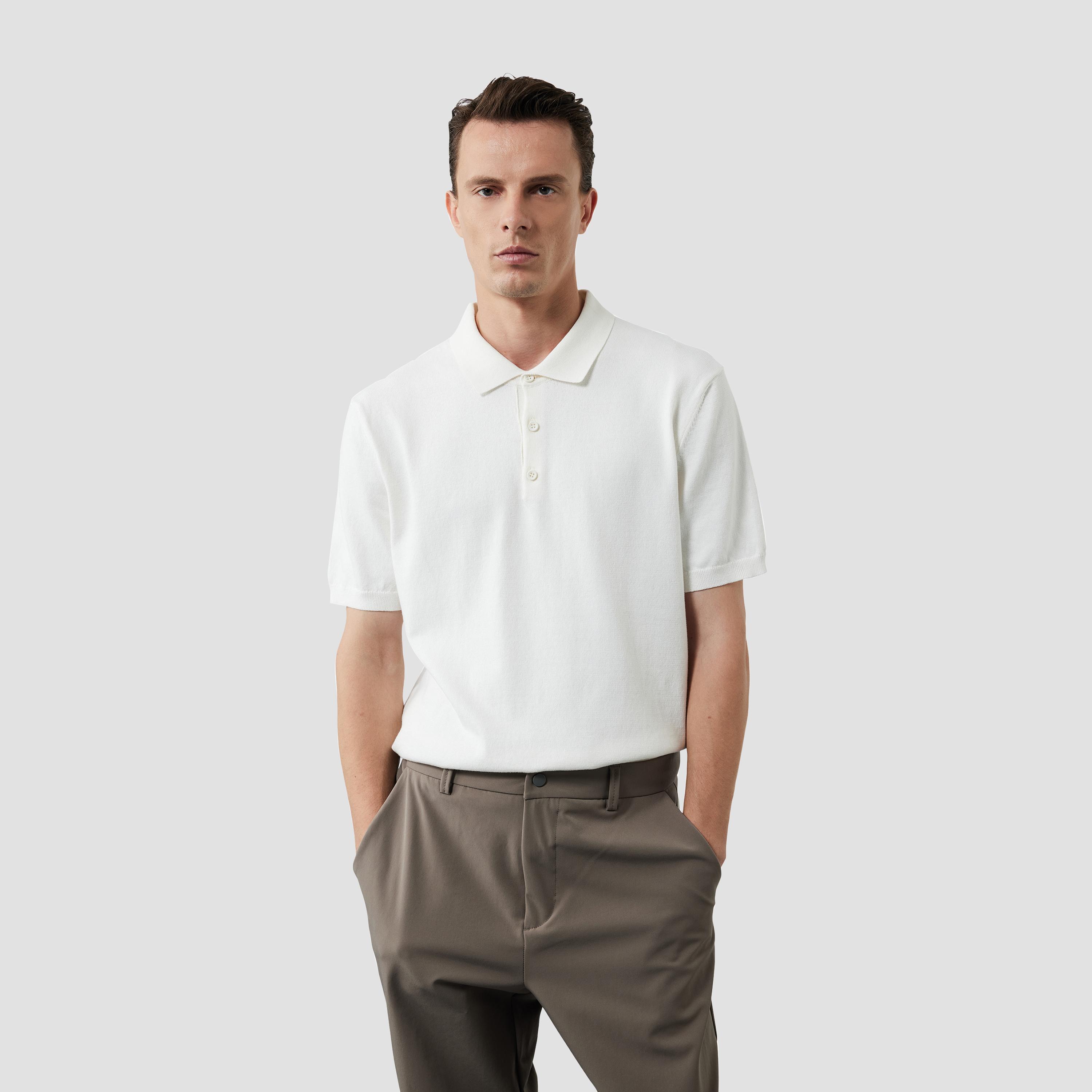KOTON Plain Collared Short Sleeves Men's Polo T-Shirt-men-clothing-tshirtsandpolos-polos-image-1