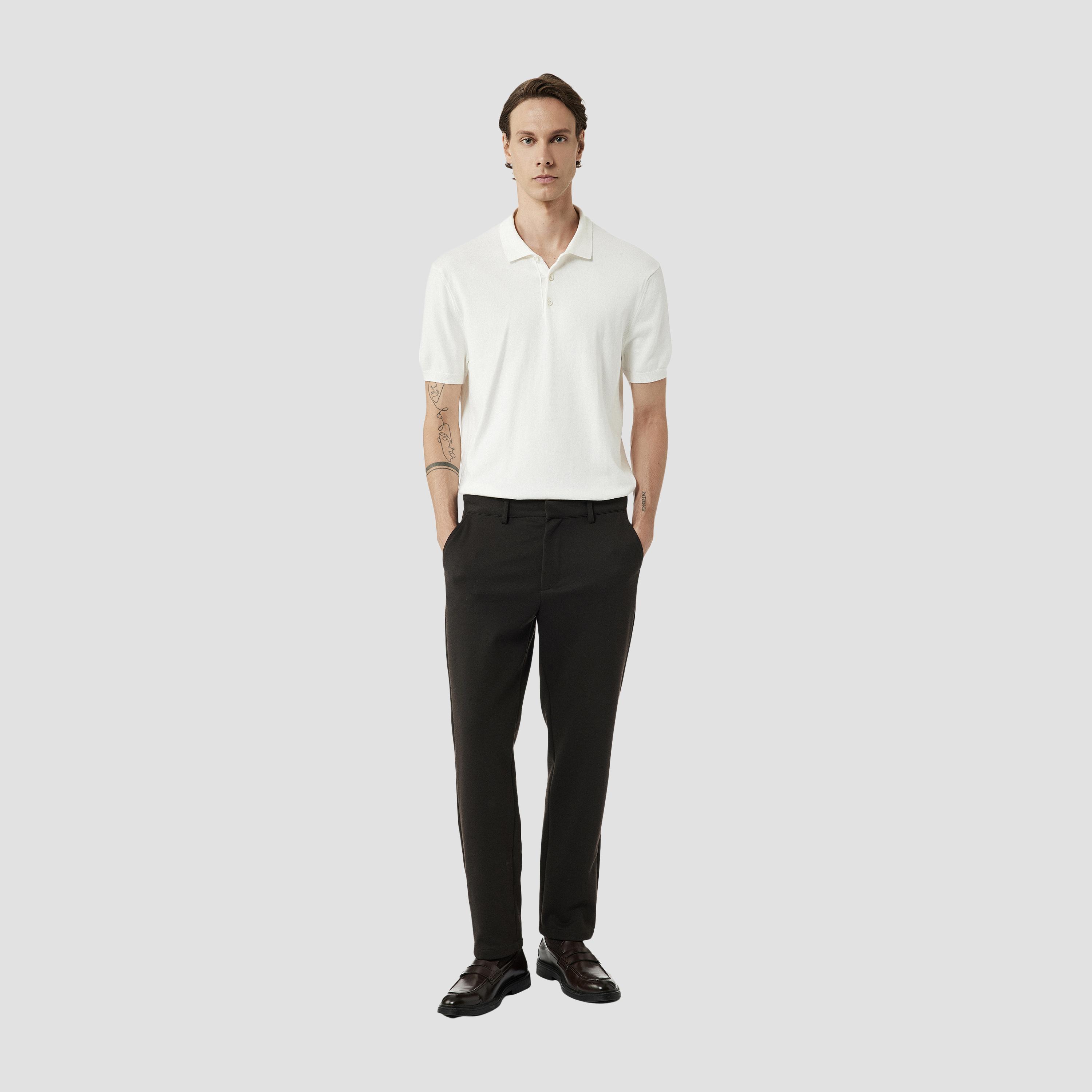 KOTON Plain Collared Short Sleeves Men's Polo T-Shirt-men-clothing-tshirtsandpolos-polos-image-3