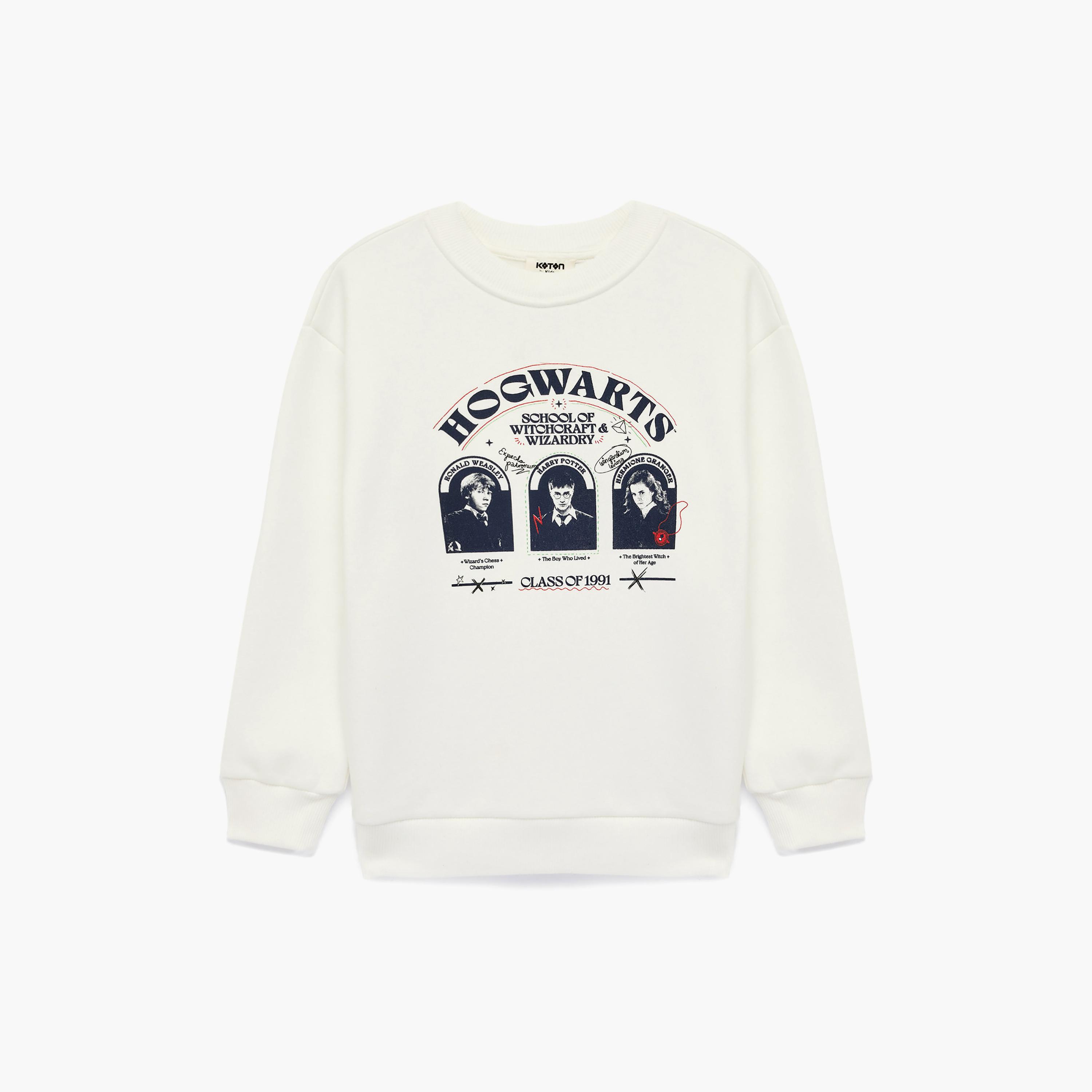 سويت شيرت بطبعة "هاري بوتر" وأكمام طويلة من كوتون-boys-clothing-sweatshirts-image-1