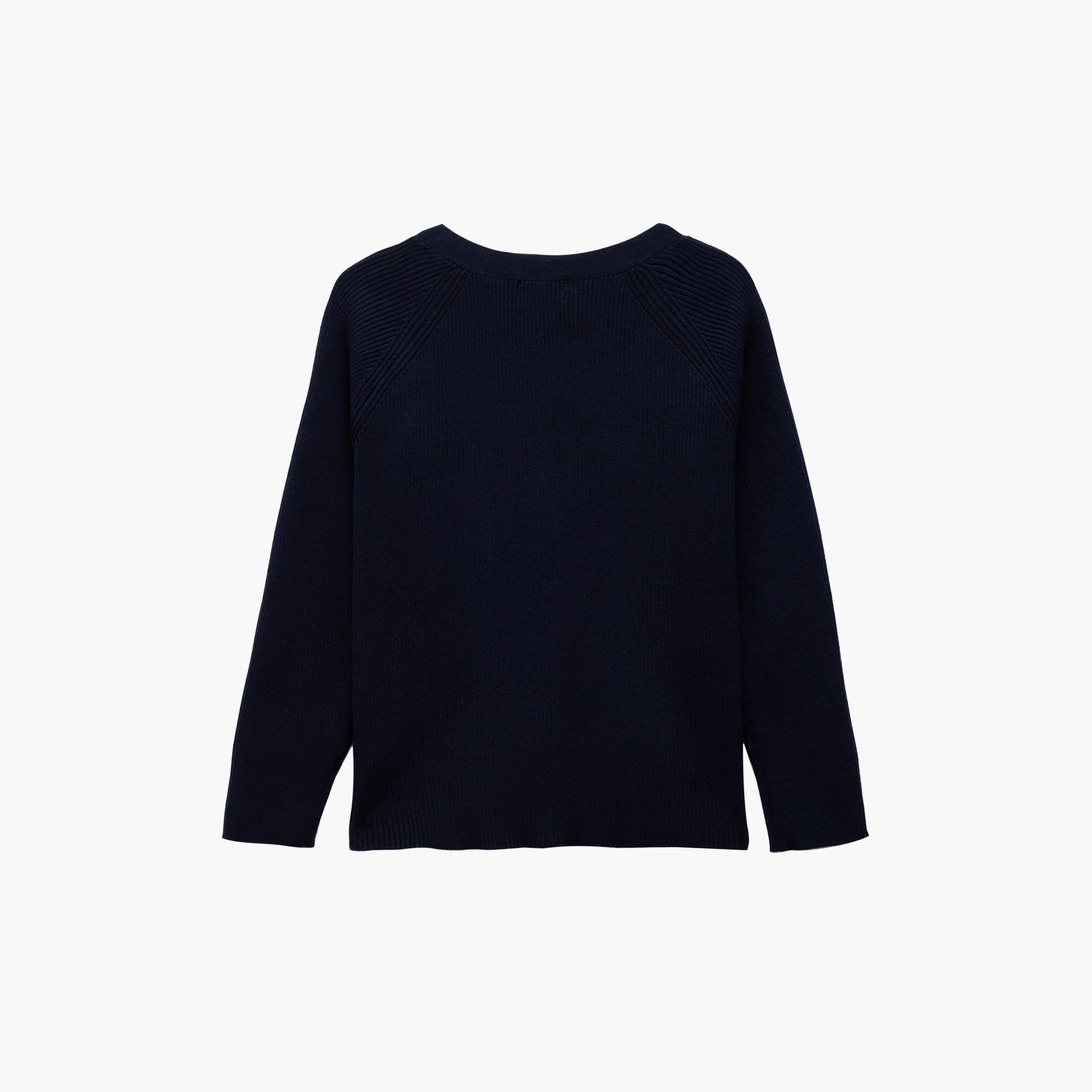 Koton Solid Long Sleeves Knitted Cardigan-girls-clothing-jumpersandcardigans-image-2
