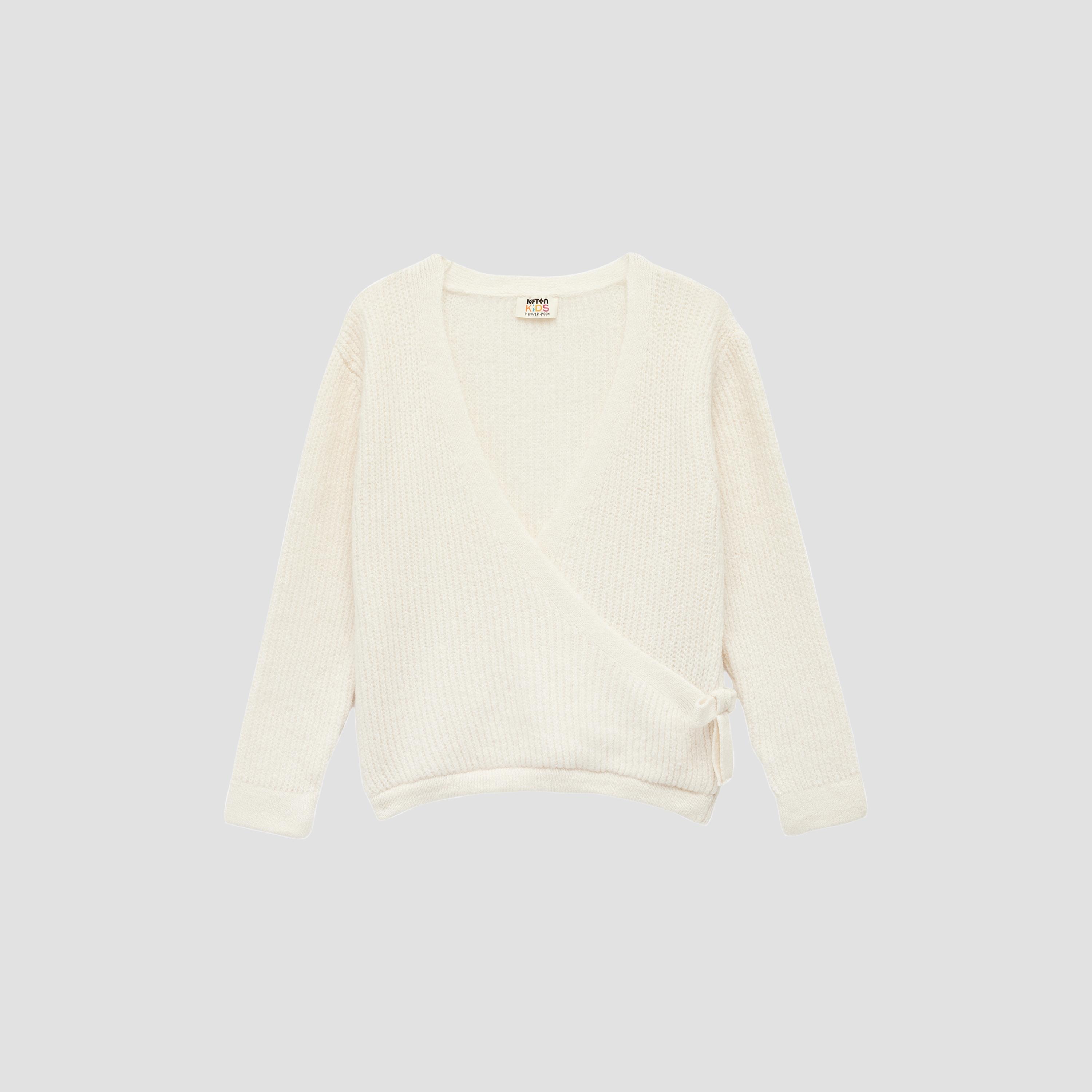 كارديجان محبوك بأكمام طويلة من كوتون-girls-clothing-jumpersandcardigans-image-1
