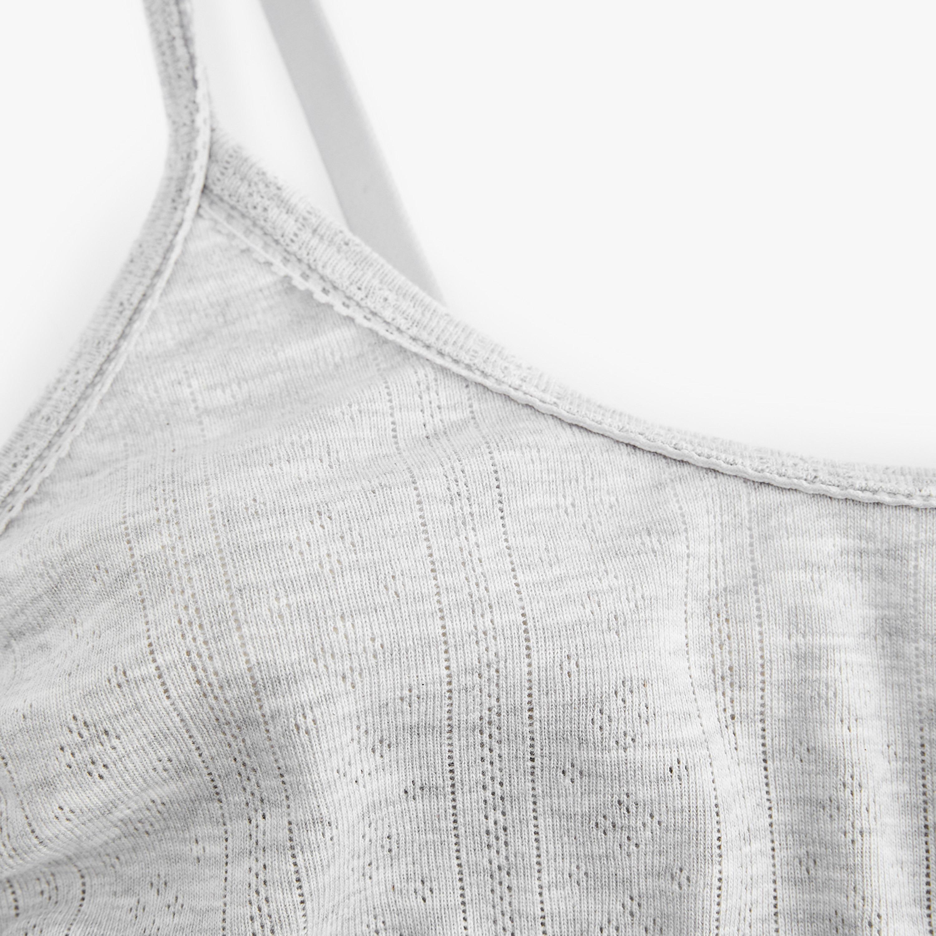 حمالة صدر نسائية محبوكة بتفريغات مخرمة (پوانتيل) باللون الرمادي من كوتون-women-clothing-lingerie-bras-image-3