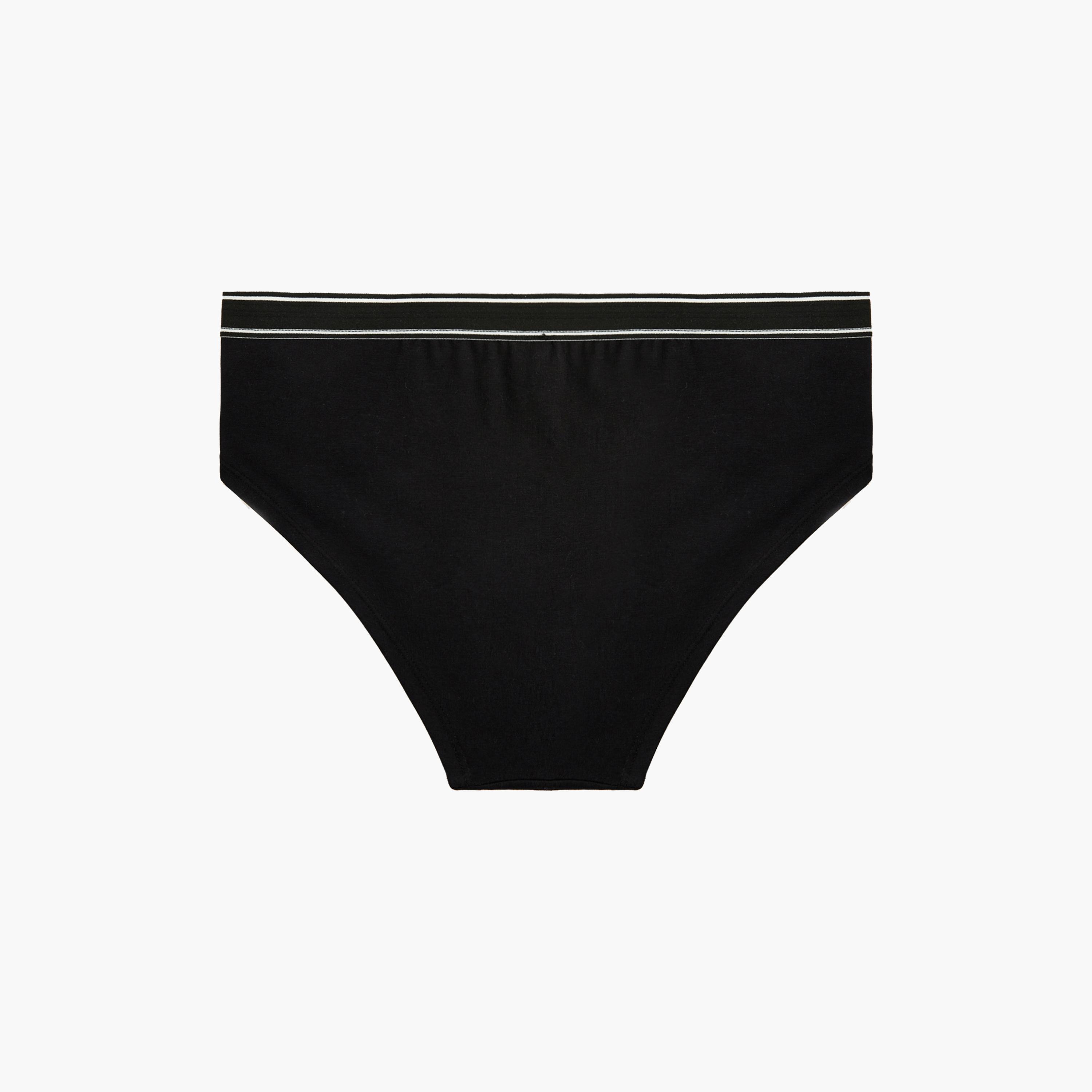 KOTON Black Text-Print Women's Panty-women-clothing-lingerie-panties-image-2