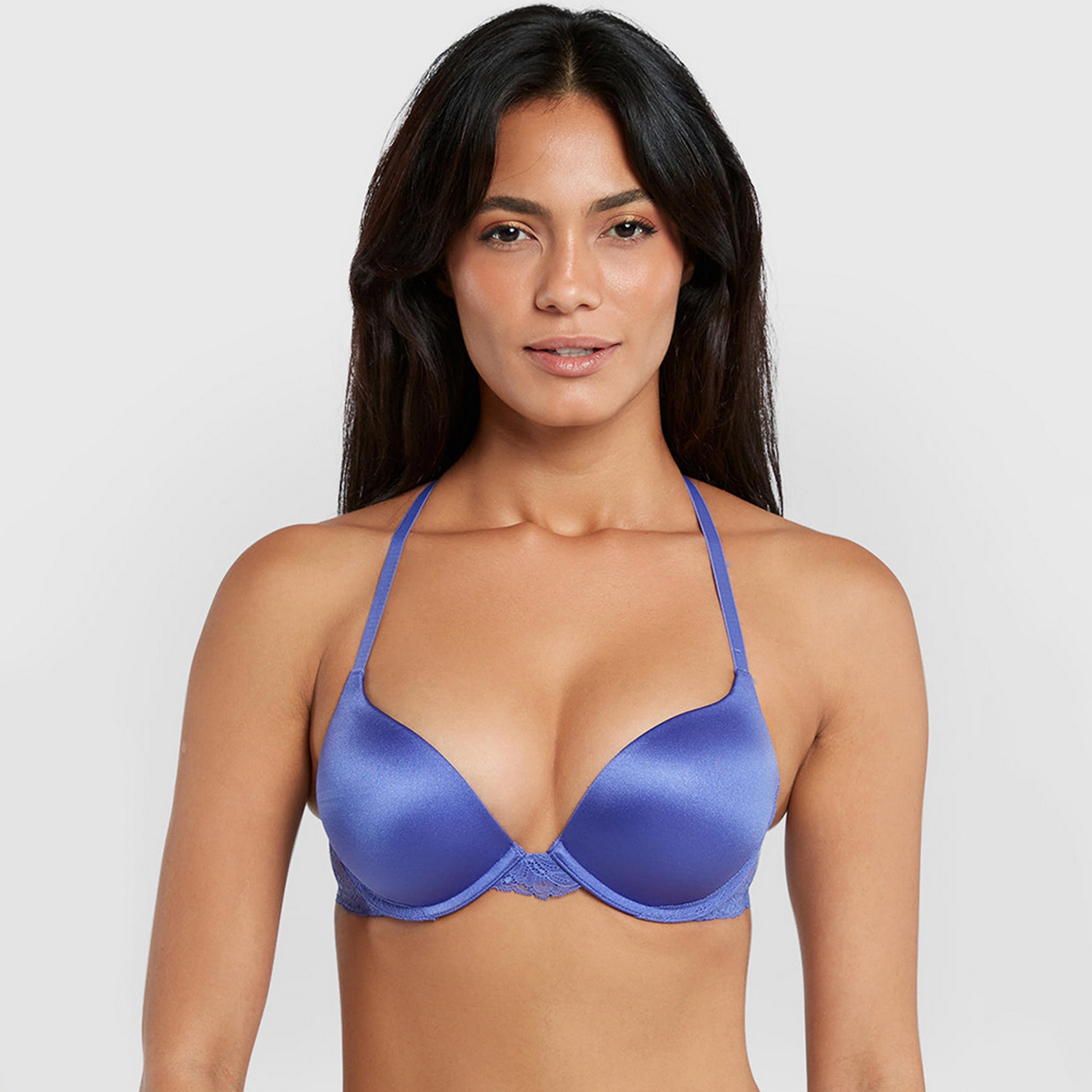 Isla & Evie Obvious Wired High Support Padded Women's Double Push-Up Plunge Bra-women-clothing-lingerie-bras-image-1