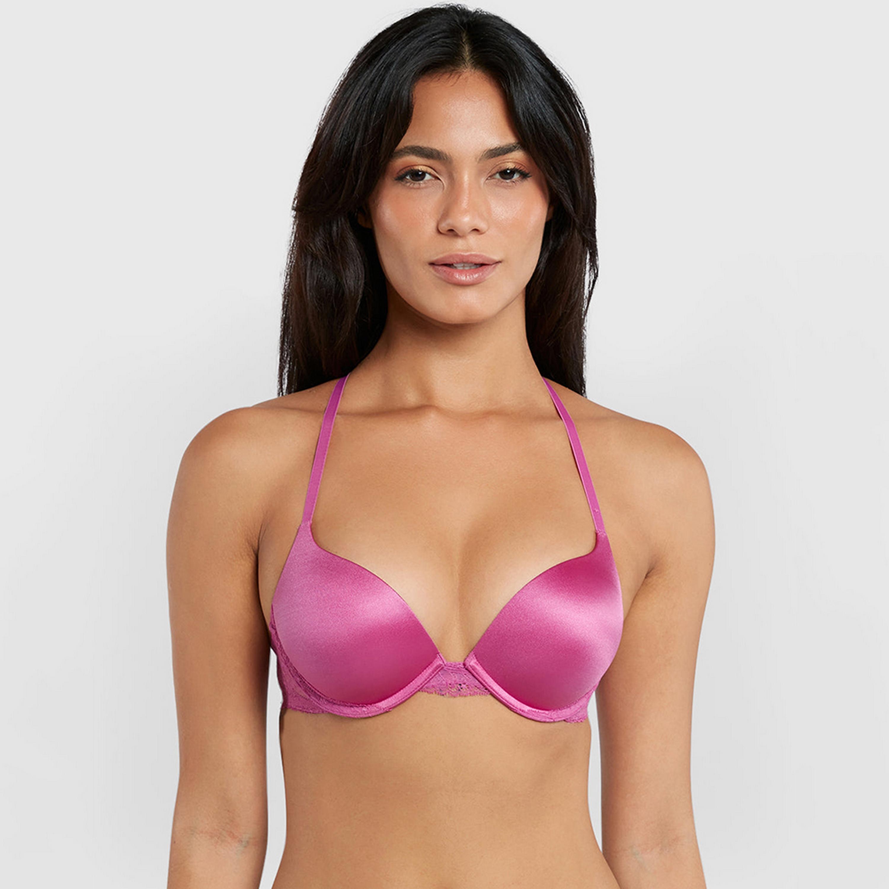Isla & Evie Obvious Wired High Support Padded Women's Double Push-Up Plunge Bra-women-clothing-lingerie-bras-image-1