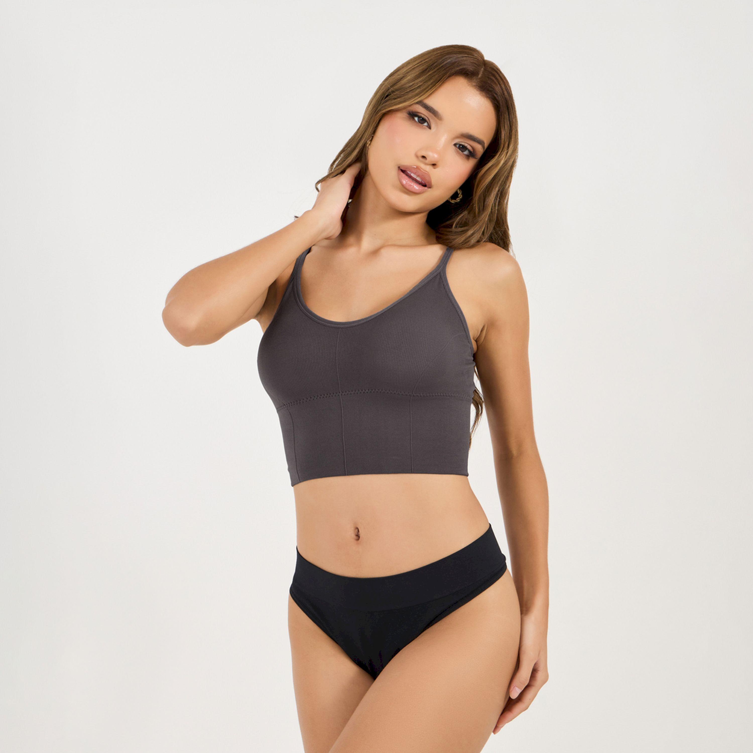 Styli Seamless Padded Crop Top-women-clothing-lingerie-bras-image-2