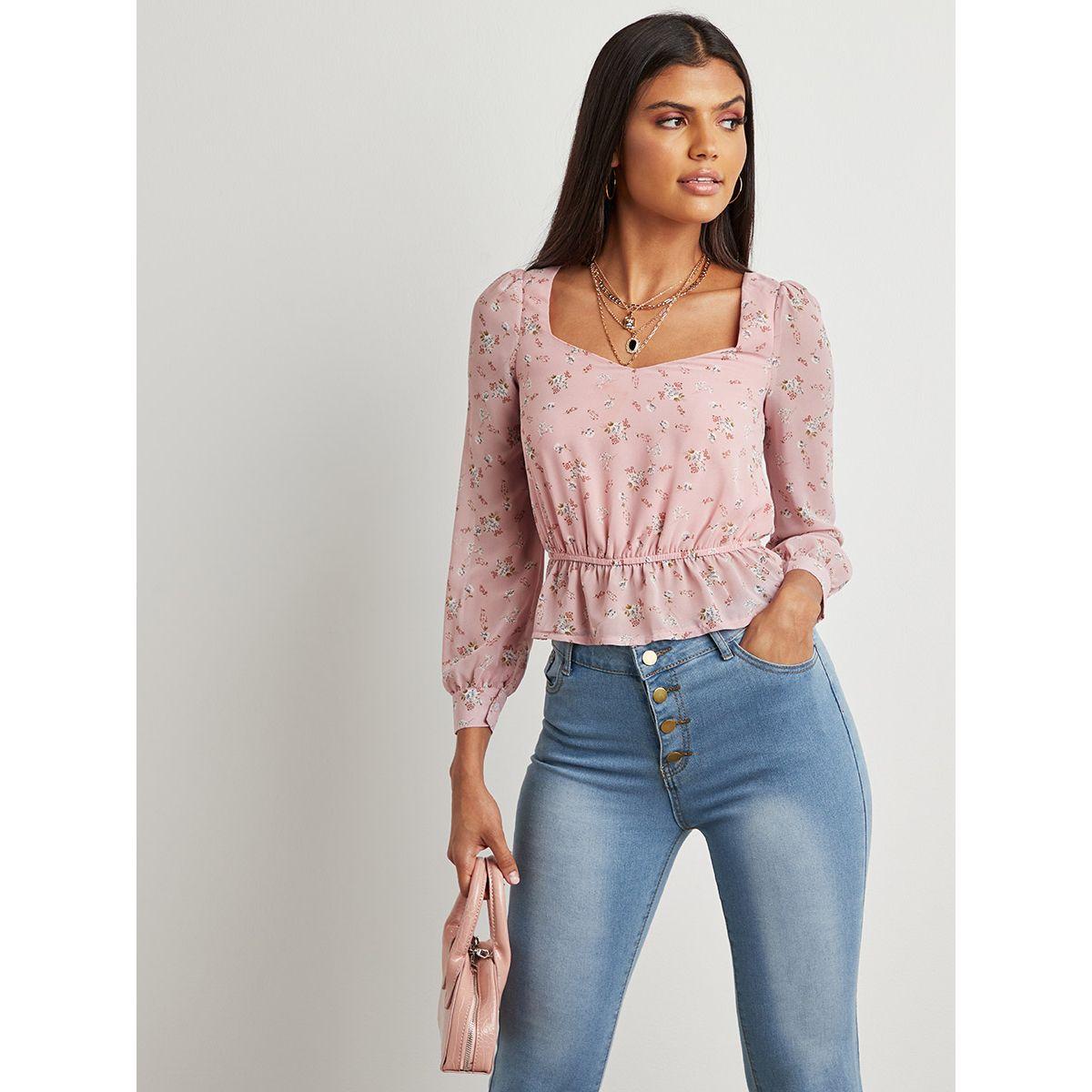 بلوزة مطبوعة بأكمام طويلة-women-clothing-shirtsandblouses-blouses-image-4