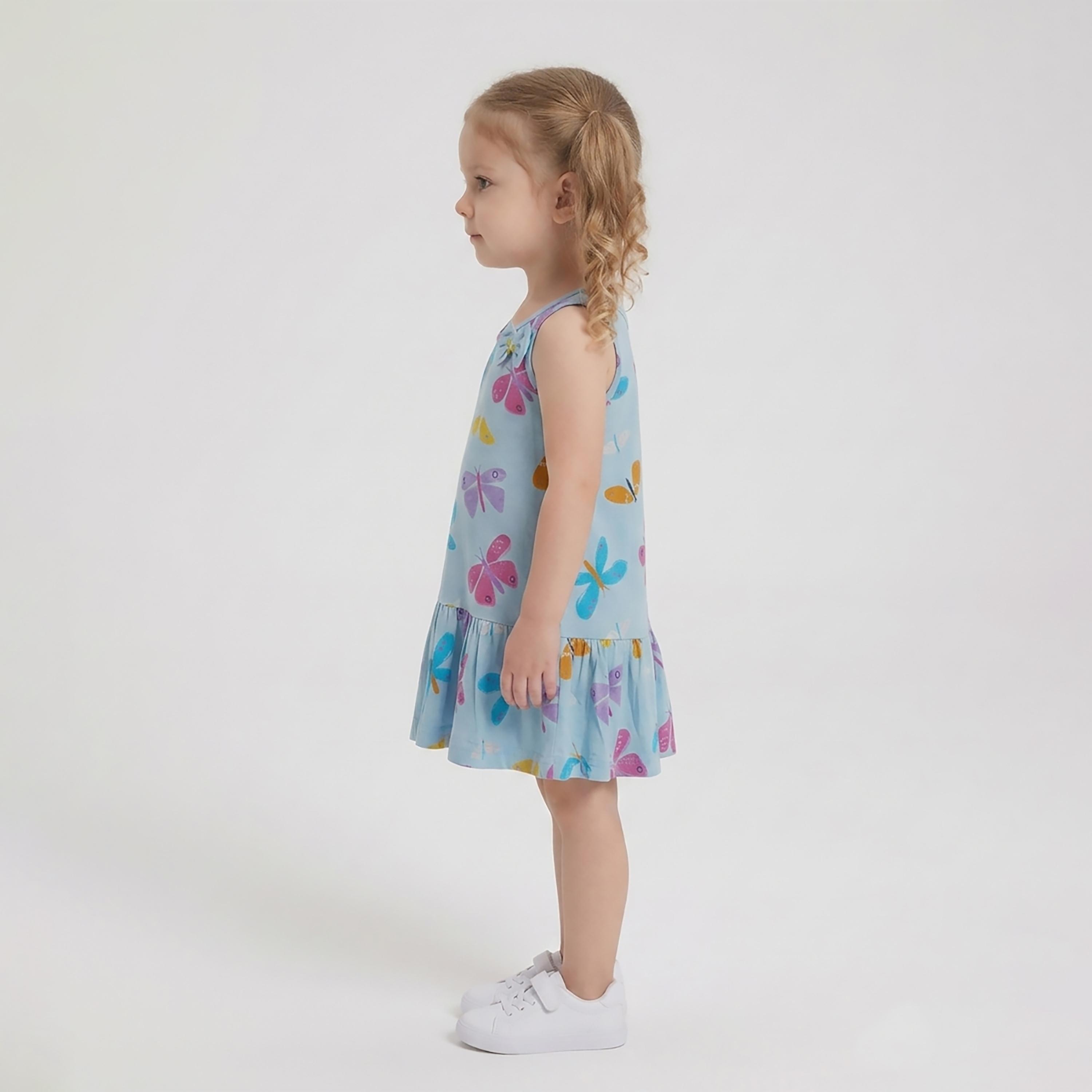 فستان صيفي بدون أكمام بطبعة فراشات من بيبي كلو-girls-clothing-dressesandjumpsuits-image-3