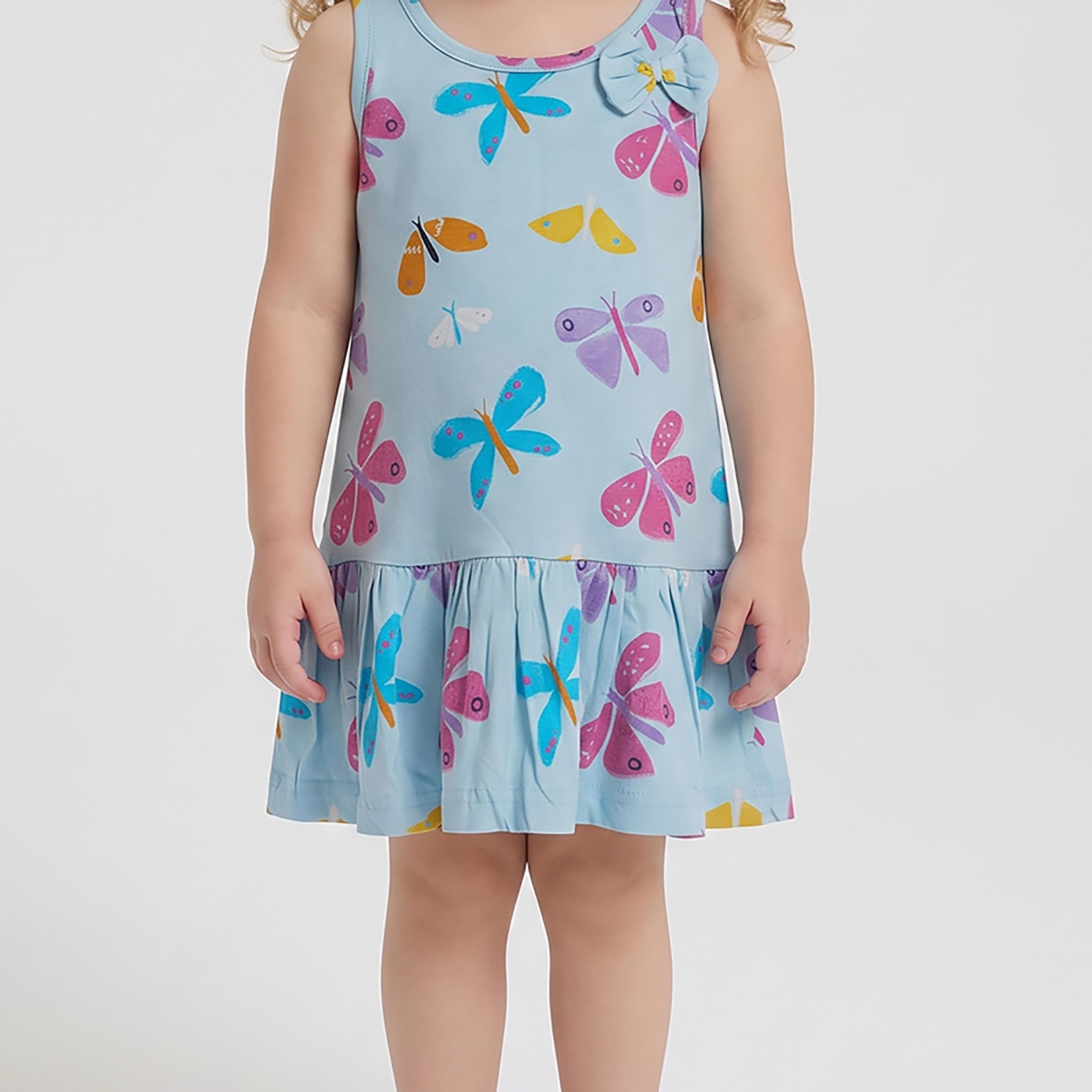 فستان صيفي بدون أكمام بطبعة فراشات من بيبي كلو-girls-clothing-dressesandjumpsuits-image-5