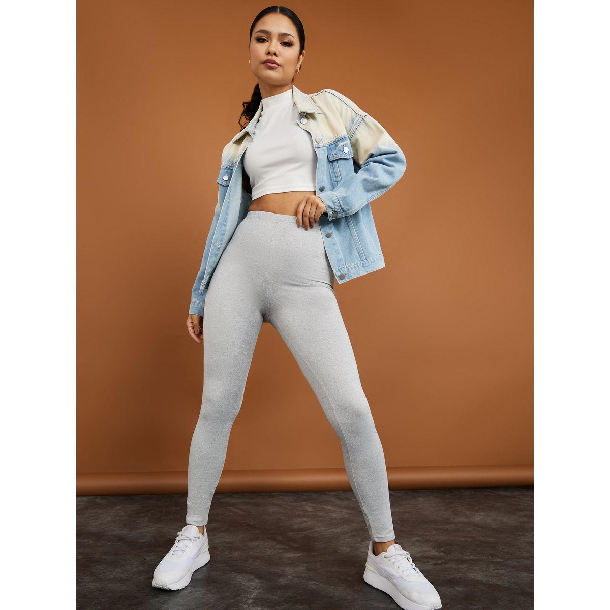 Styli Elastic Waistband Basic Leggings-women-clothing-bottoms-leggings-image-2