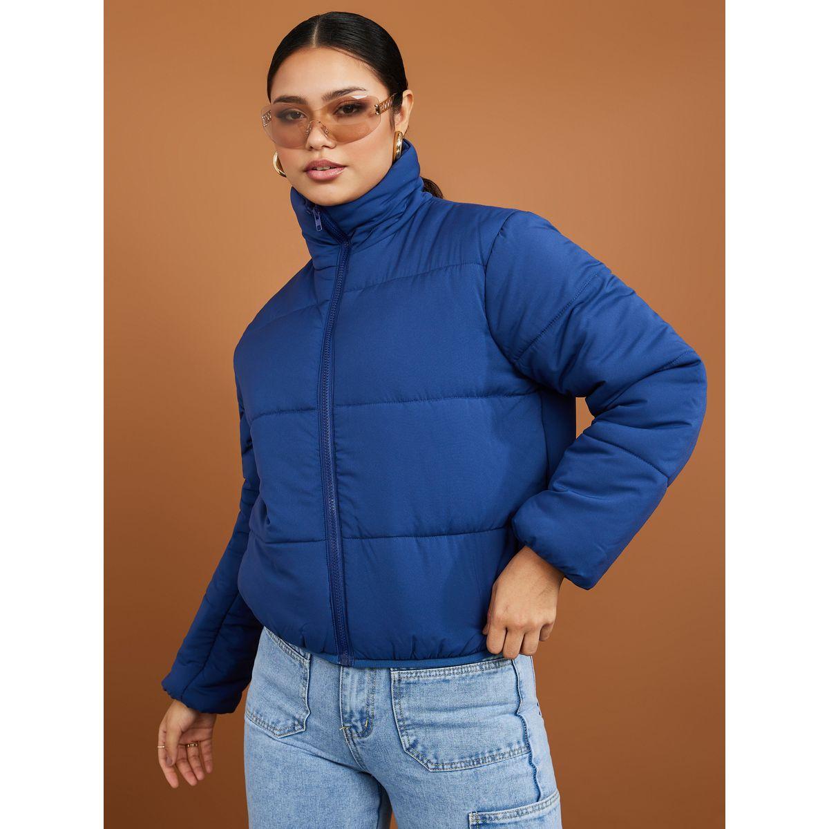 Styli Regular Length Zip Through Panelled Puffer Jacket-women-clothing-coatsandjackets-coats-image-3