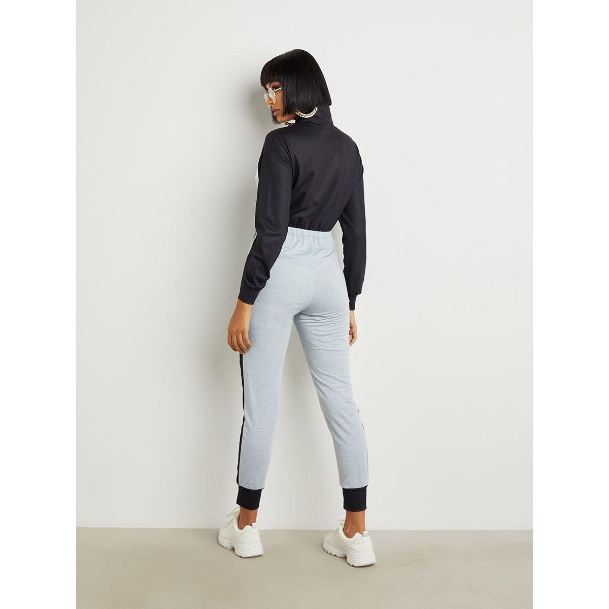 Styli Color Block High Neck Jumpsuit with Zip Closure-women-clothing-jumpsuits-image-6