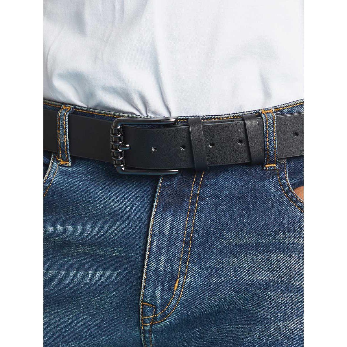 Styli Textured Buckle Casual Belt-men-beltsandwallets-belts-image-3