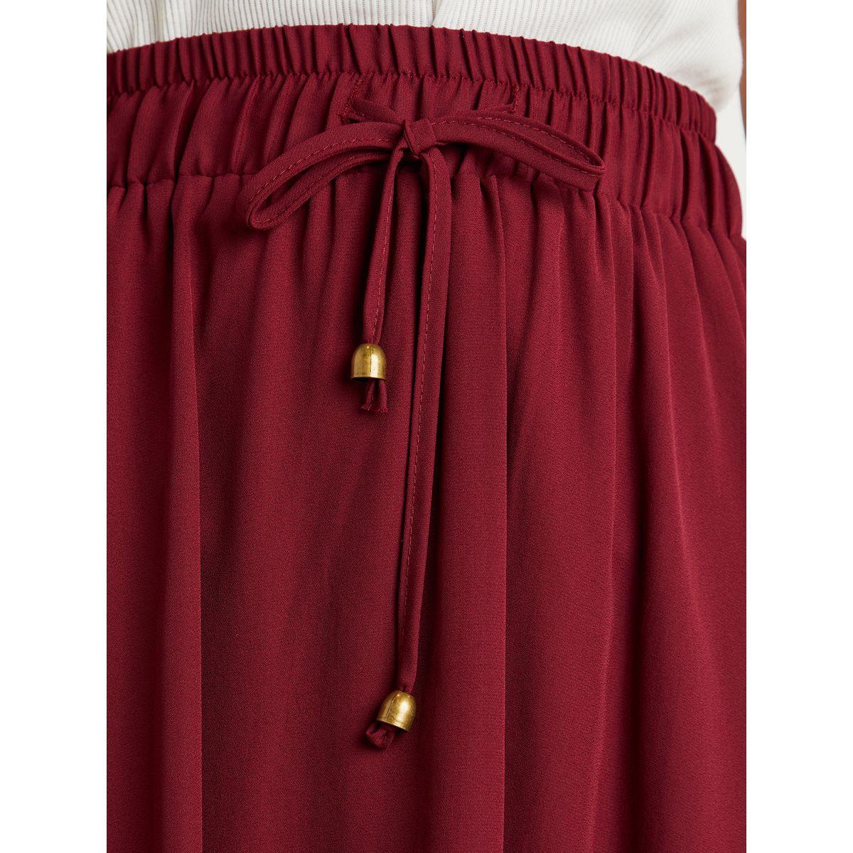 Styli Self Drawstring Waistband Detail Maxi Skirt-women-clothing-bottoms-skirts-image-3