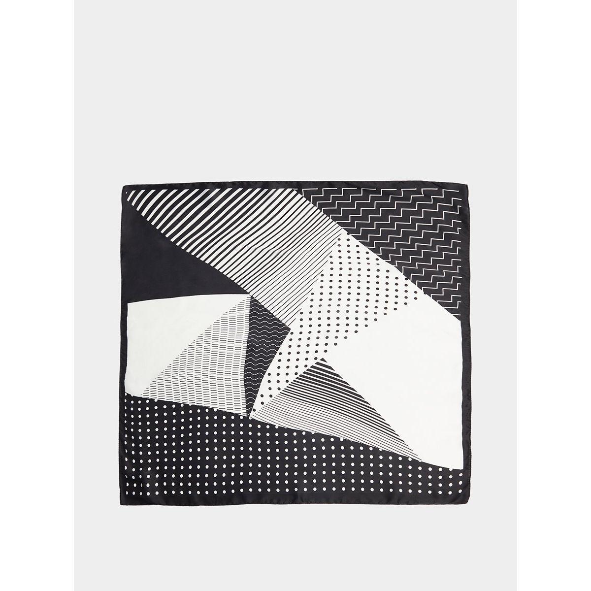 Styli Geometric Print Square Scarf-women-winterwear-scarves-image-3