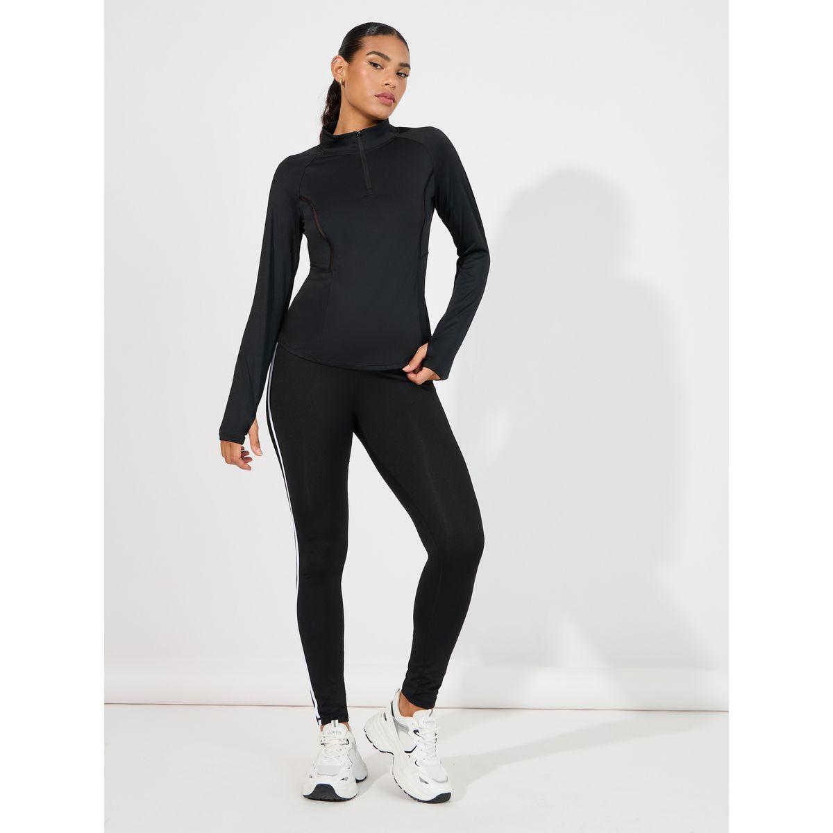 بلوزة بسحَّاب غلق وأكمام طويلة-women-clothing-sportswearandactivewear-tshirtsandvests-image-2