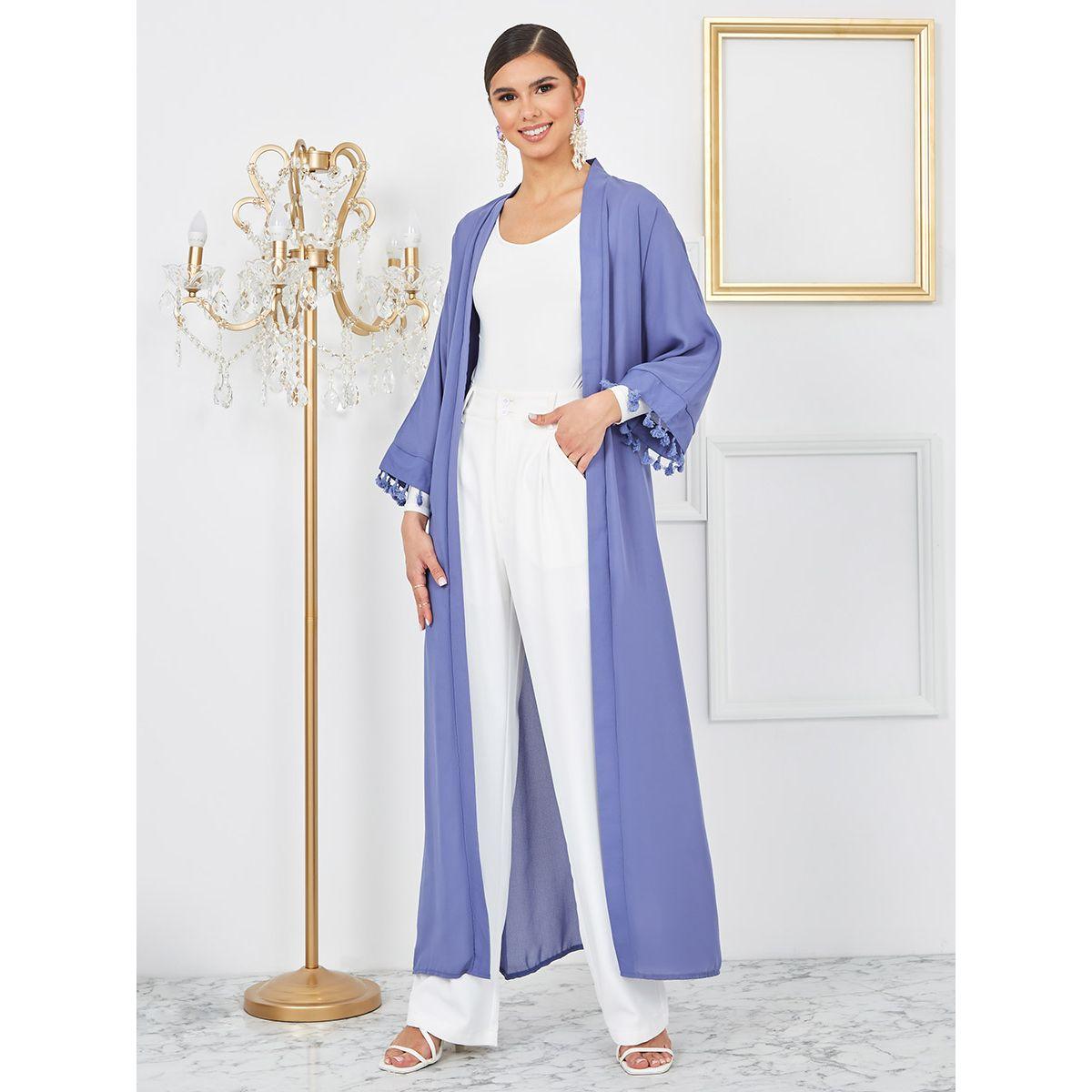 كيمونو طويل مزين بشراشيب من ستايلي-women-clothing-shirtsandblouses-shirts-image-1