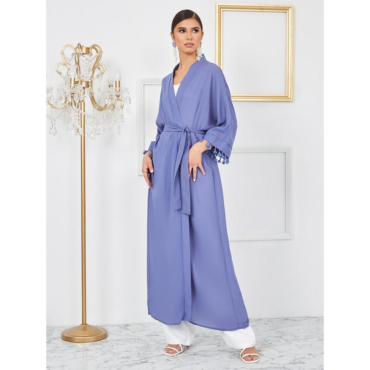 كيمونو طويل مزين بشراشيب من ستايلي-women-clothing-shirtsandblouses-shirts-image-2