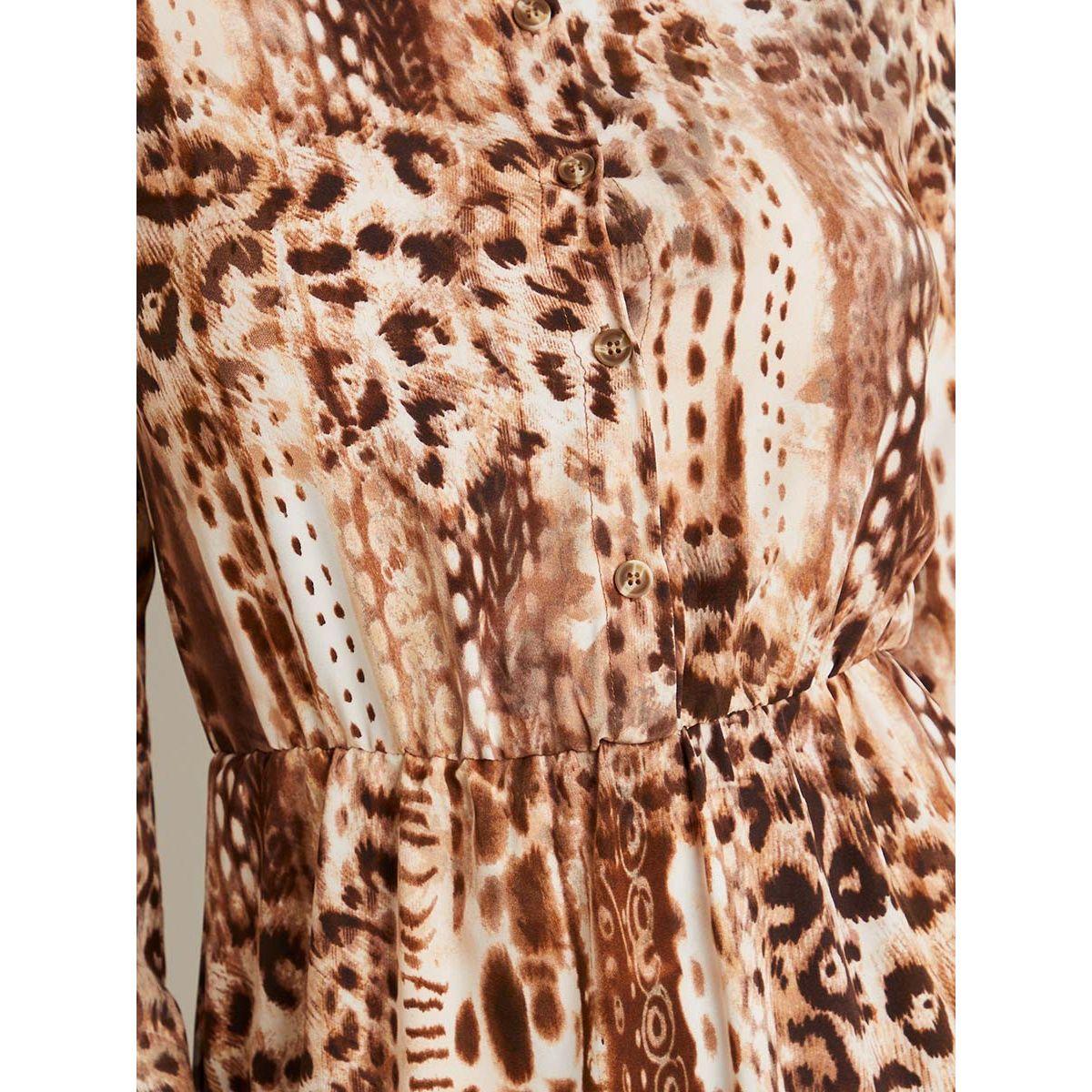 Styli Animal Print Long Sleeves A-Line Midi Dress-women-clothing-dresses-image-5