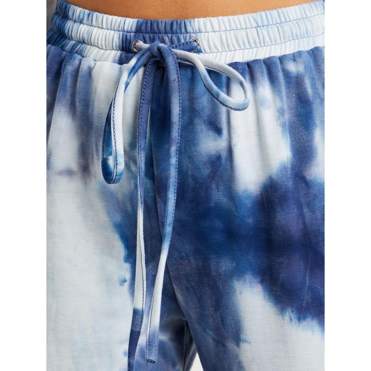 Styli Tie and Dye High Neck Top and Jogger Co-ord Set-women-clothing-coordsets-image-6