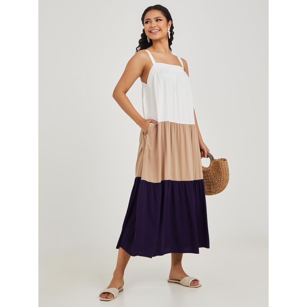 فستان طويل بنمط كتل الالوان-women-clothing-dresses-image-1