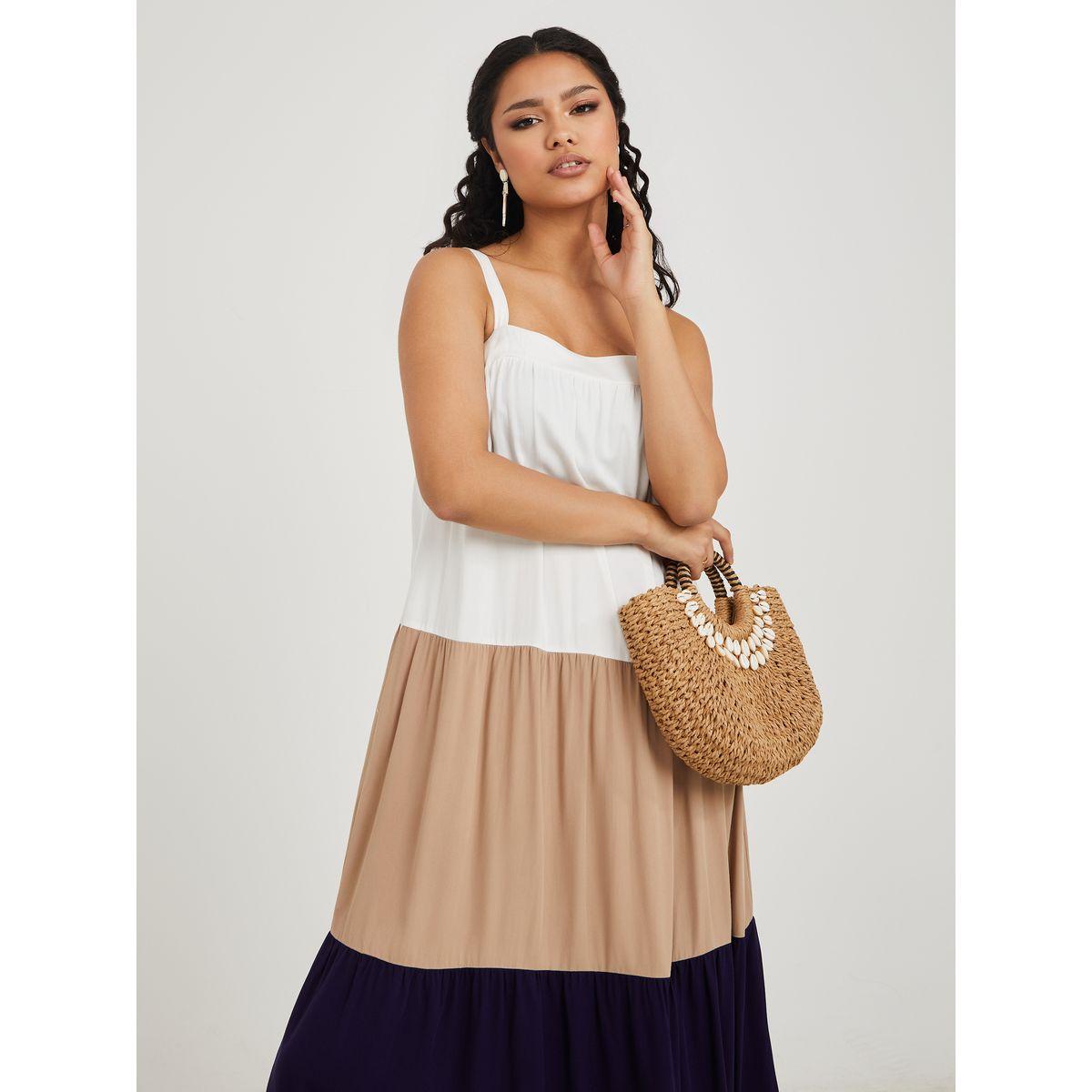 فستان طويل بنمط كتل الالوان-women-clothing-dresses-image-3