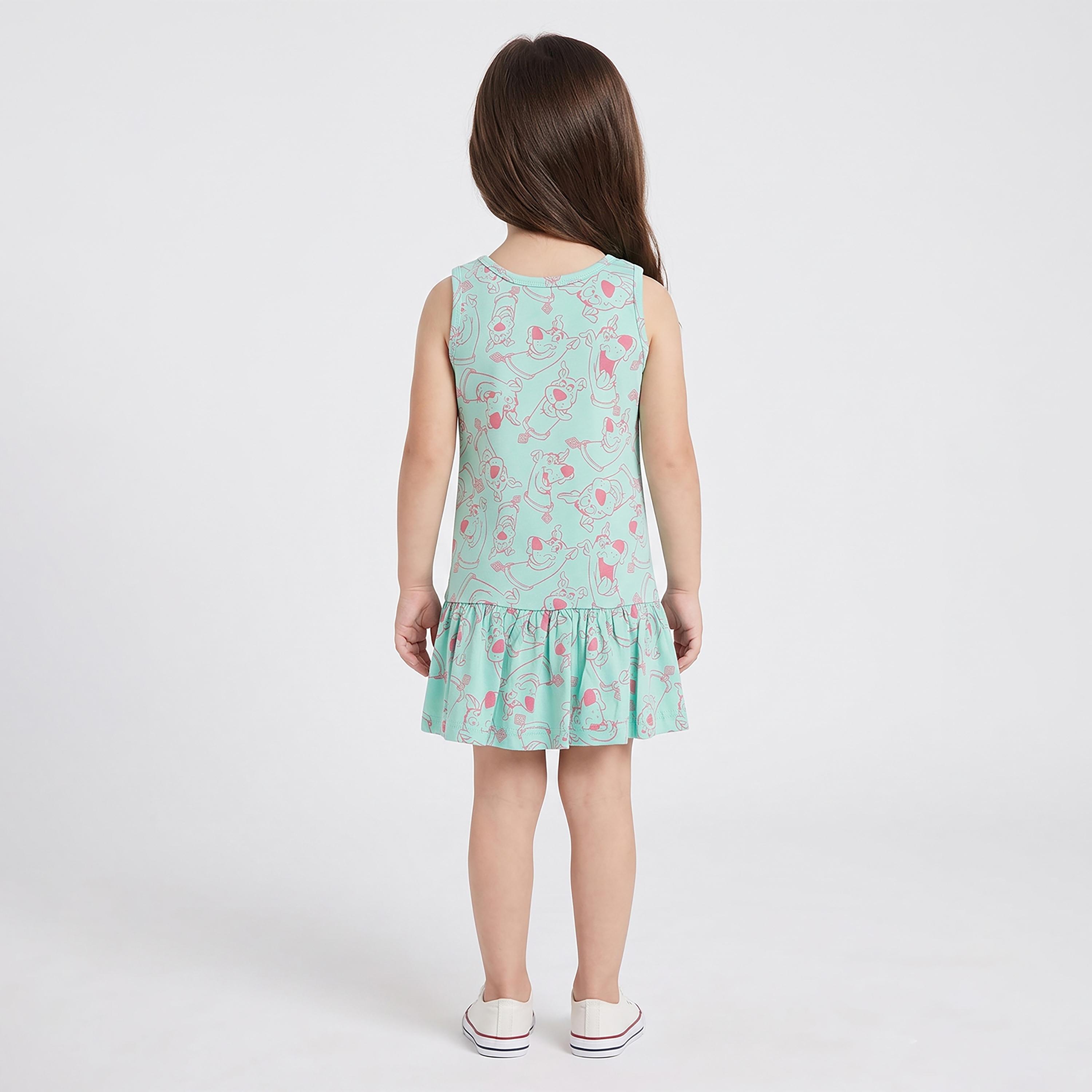 فستان بدون أكمام بطبعة رسوم كرتونية من بيبي كلو-girls-clothing-dressesandjumpsuits-image-2