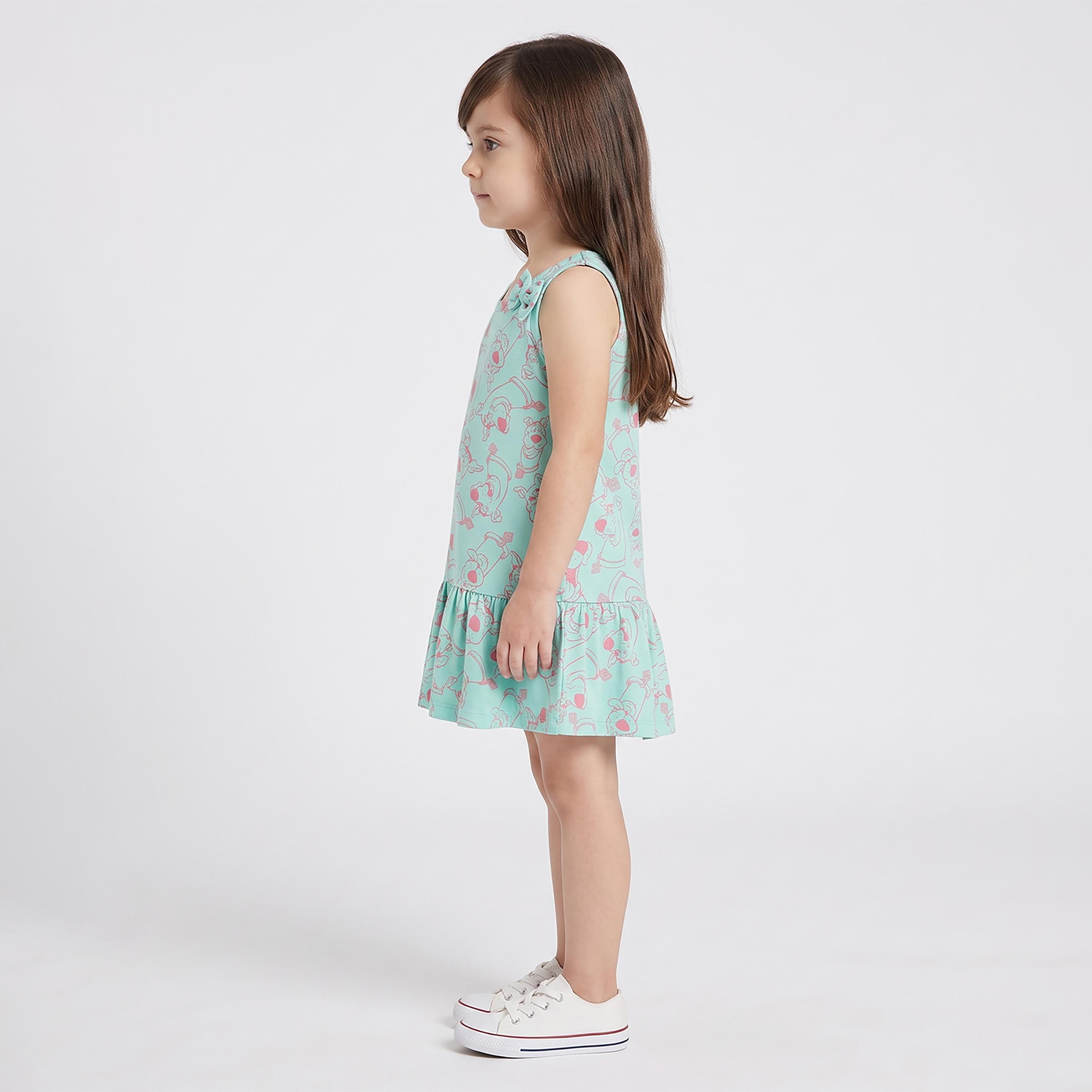 فستان بدون أكمام بطبعة رسوم كرتونية من بيبي كلو-girls-clothing-dressesandjumpsuits-image-3