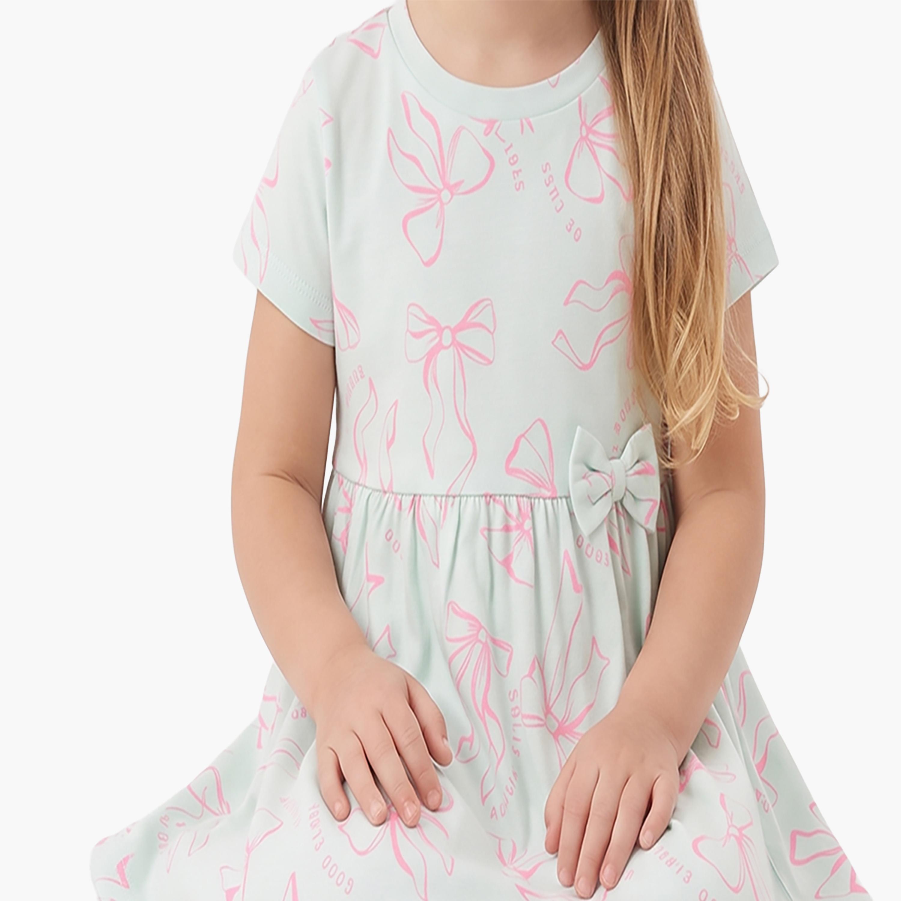فستان صيفي بأكمام قصيرة بطبعة فيونكات من بيبي كلو-girls-clothing-dressesandjumpsuits-image-5
