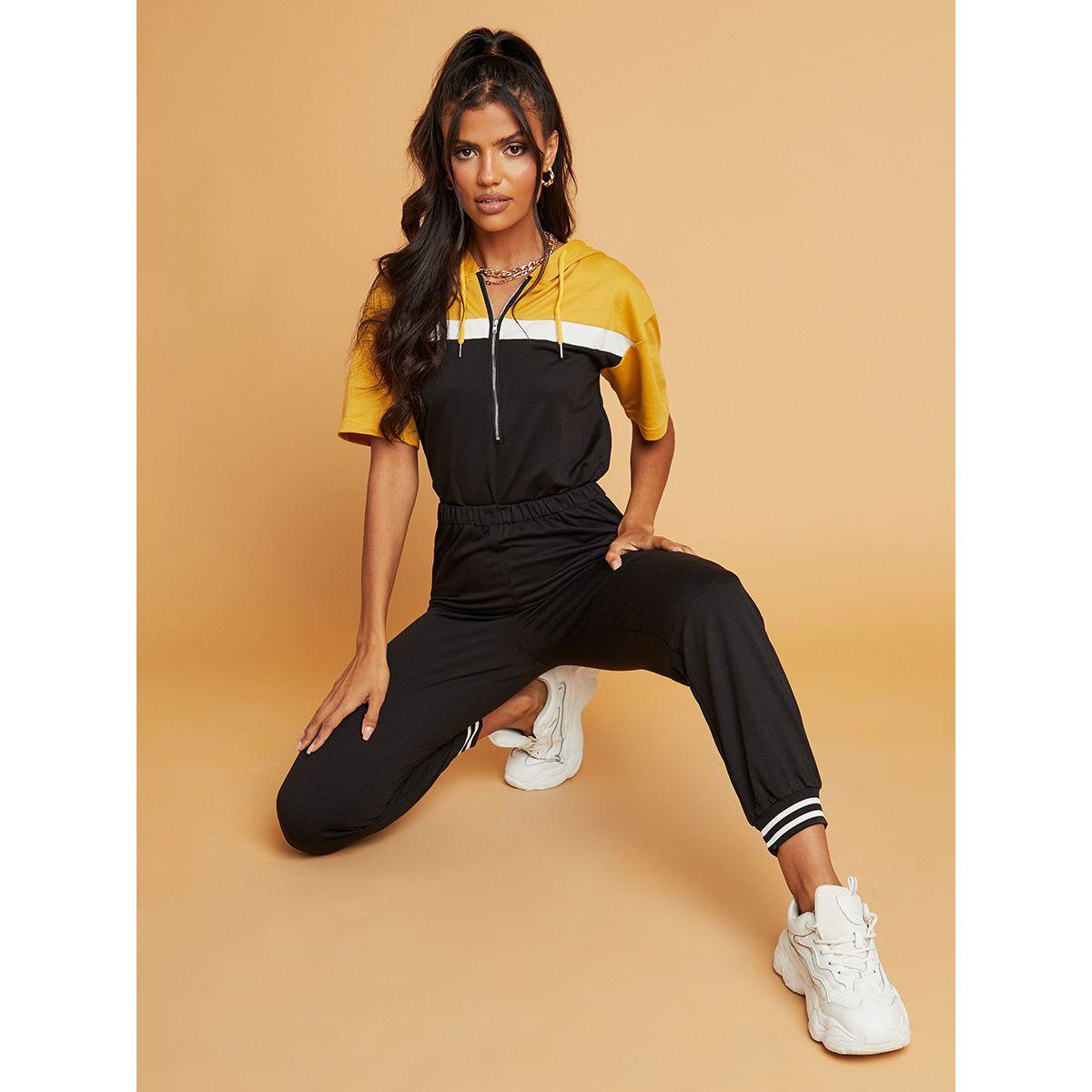 Styli Colorblock Hooded Jumpsuit with Zip Closure-women-clothing-jumpsuits-image-5