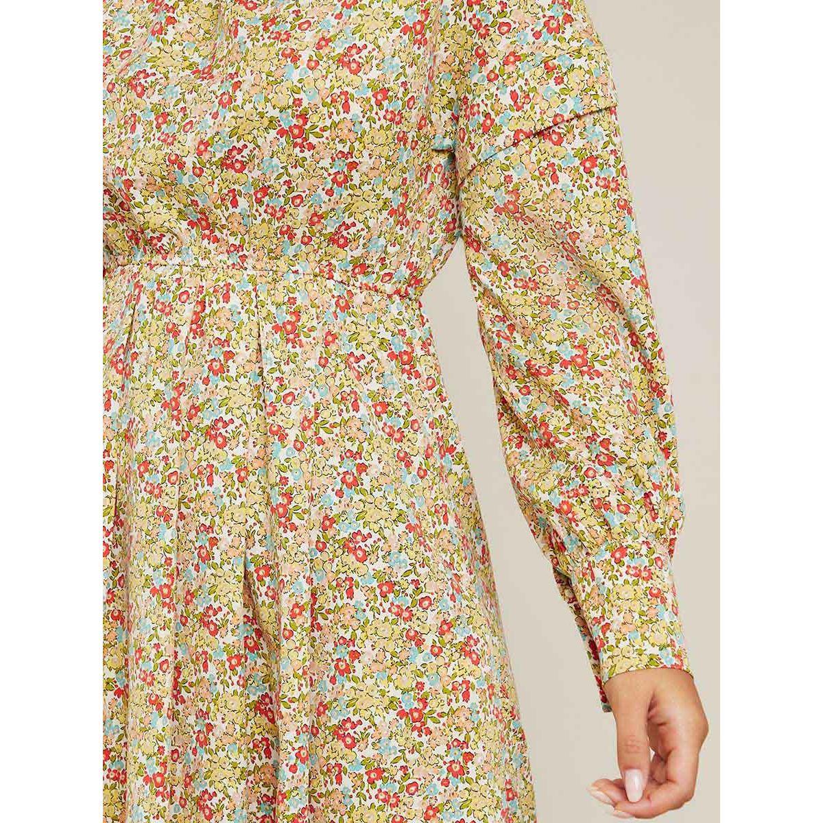 Styli Floral Print Long Sleeves A-Line Mini Dress-women-clothing-dresses-image-4