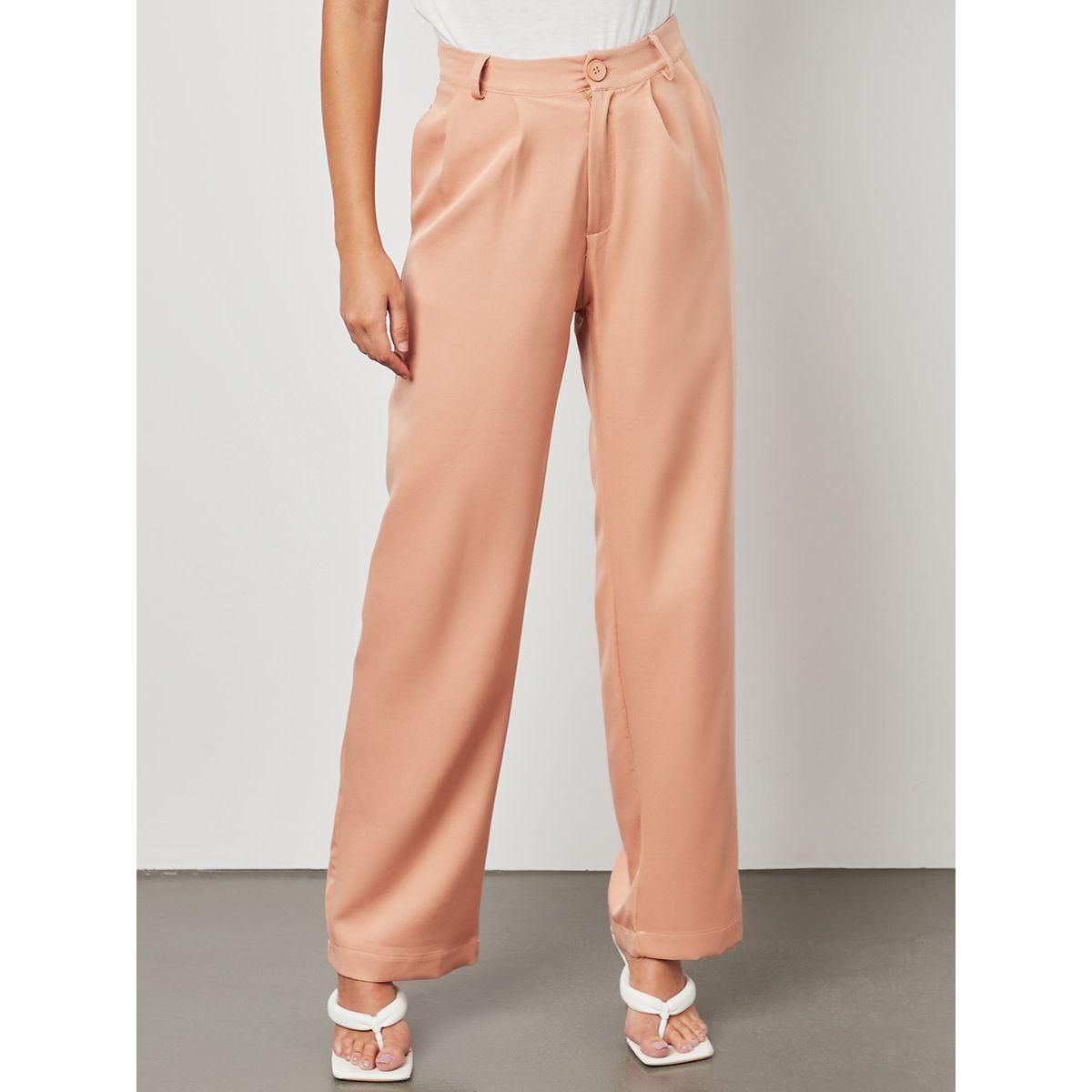 Styli Pleat Detail Wide Leg Tailored Trouser-women-clothing-bottoms-trousers-image-1
