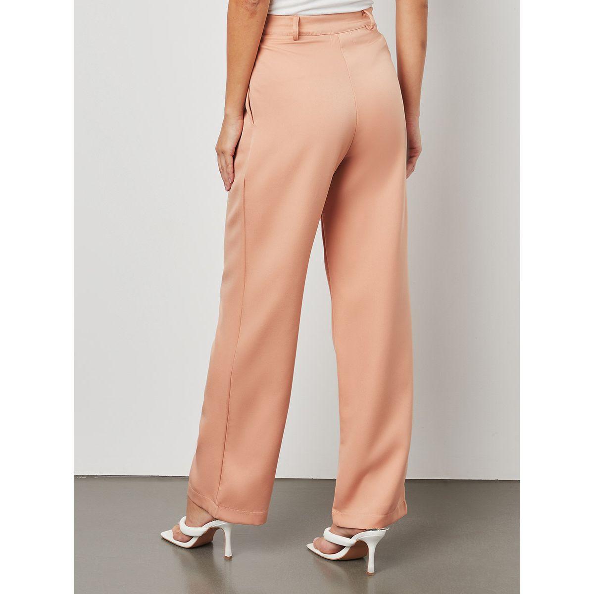 Styli Pleat Detail Wide Leg Tailored Trouser-women-clothing-bottoms-trousers-image-4