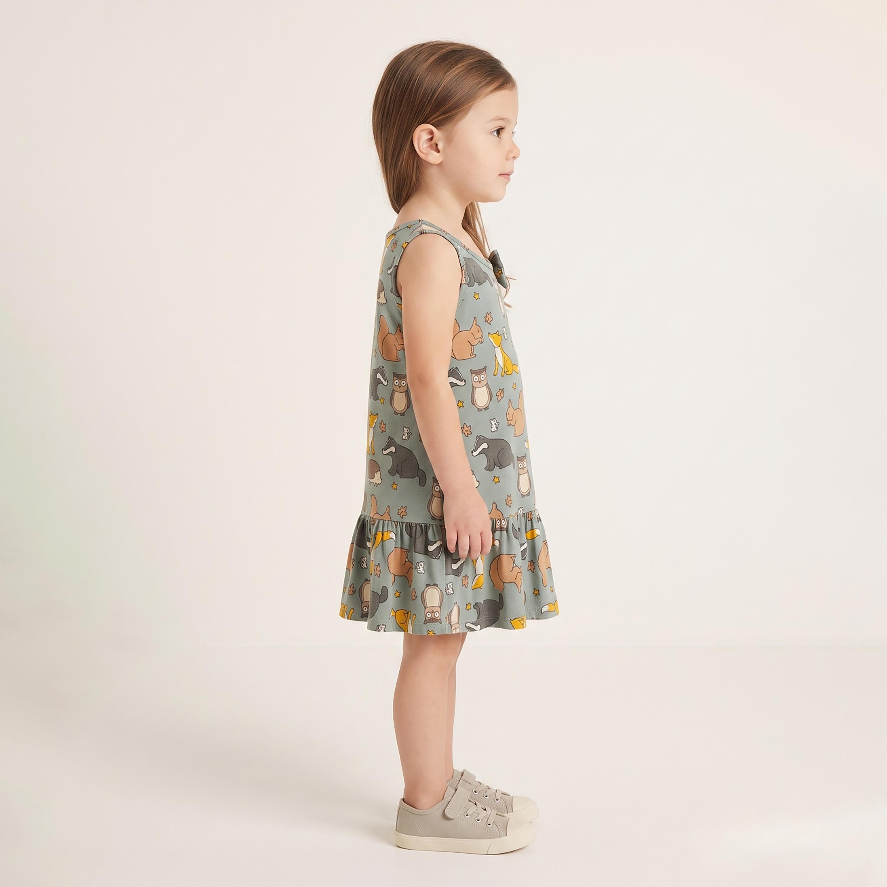 فستان بدون أكمام بطبعة حيوانات الغابة من بيبي كلو-girls-clothing-dressesandjumpsuits-image-3