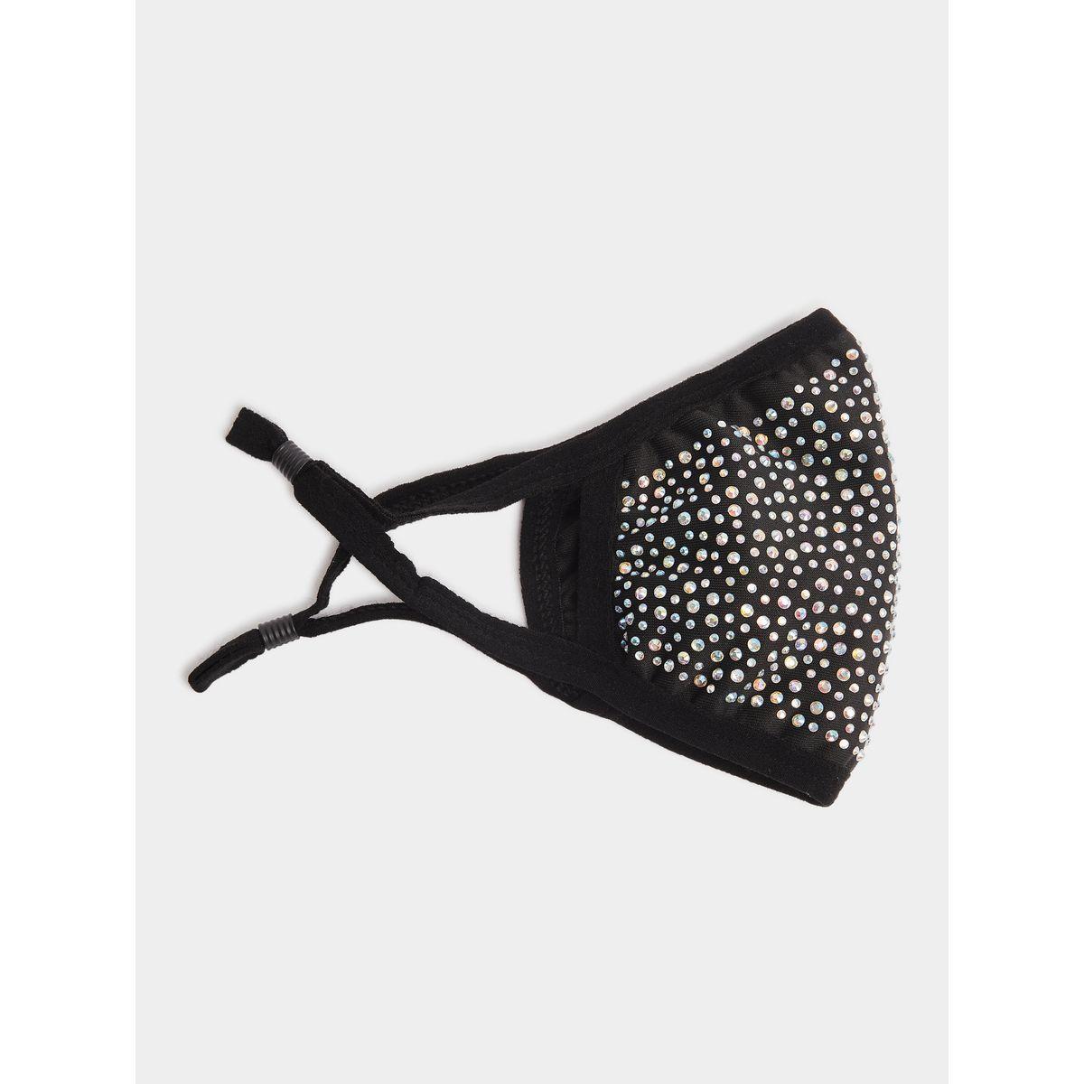 Styli Rhinestone DÃ©cor Face Mask-women-clothingaccessories-fashionmasks-image-1