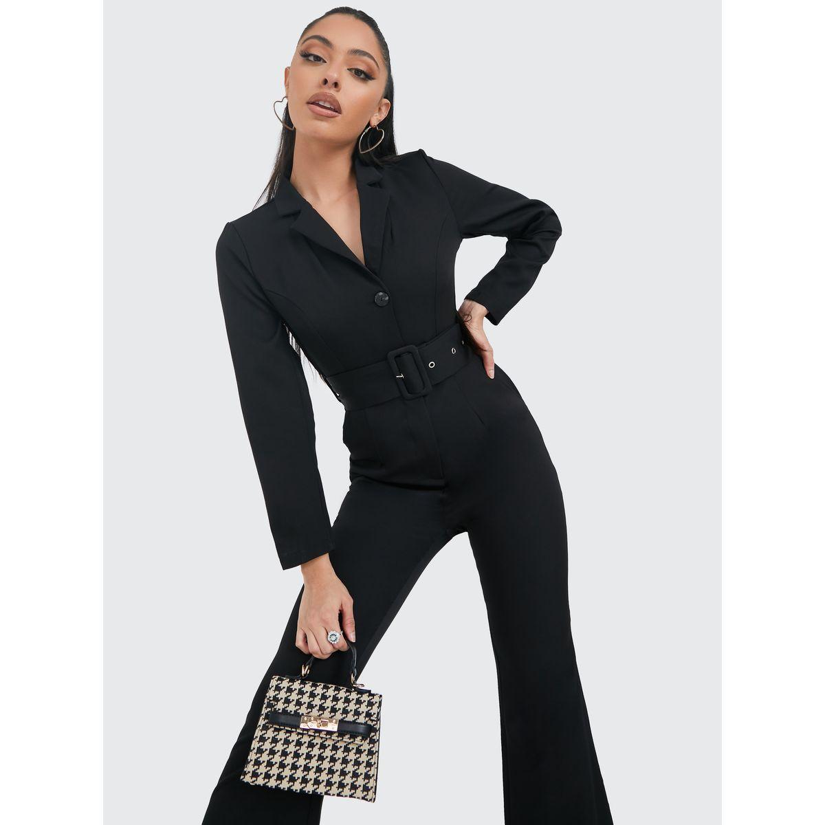 جمبسوت بقصة مستقيمة مع حزام-women-clothing-jumpsuits-image-1